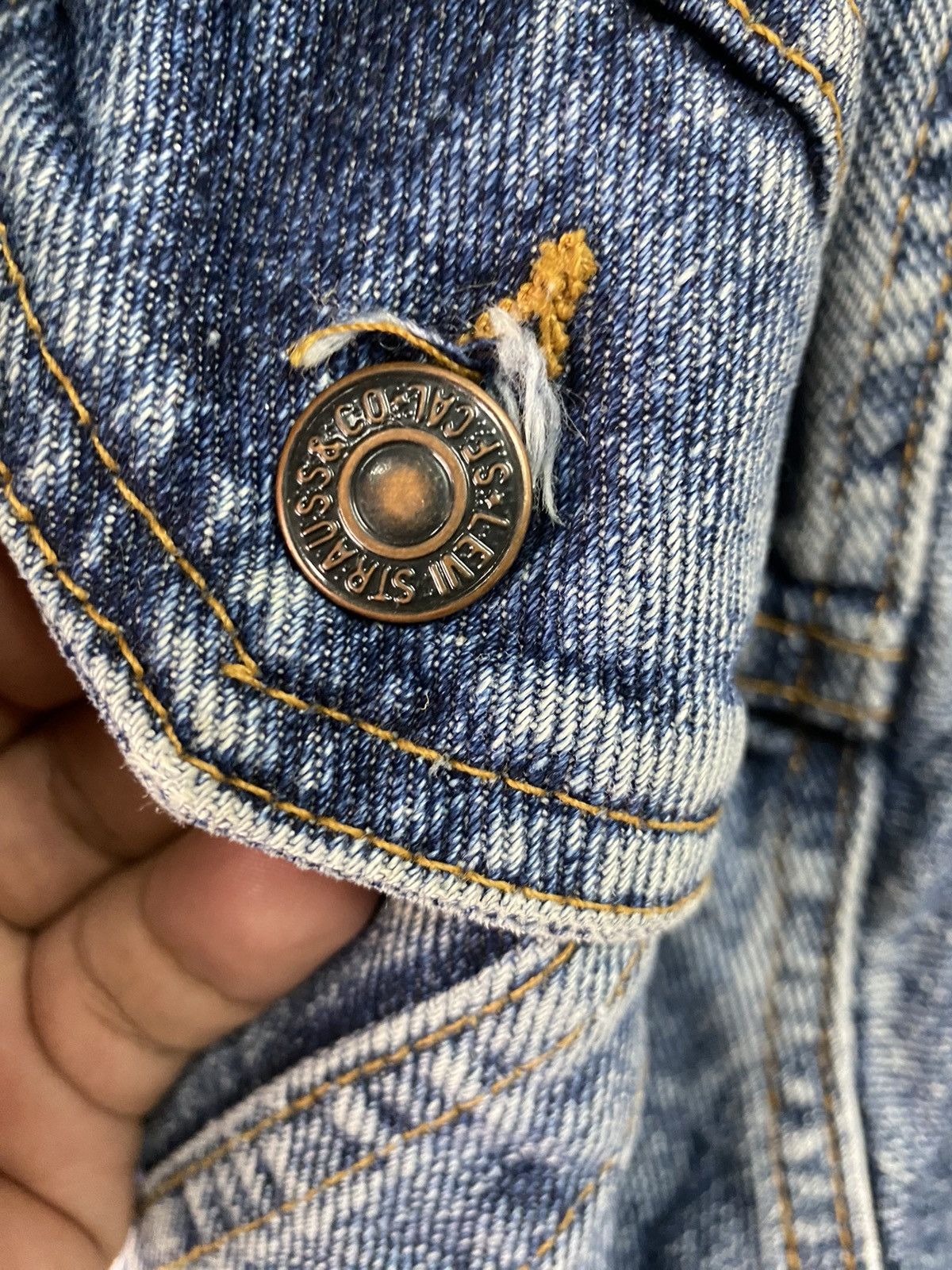 Levi's Vintage Clothing Vintage 90s Levi's Denim Buffalo Check Jacket Size US M / EU 48-50 / 2 - 9 Thumbnail