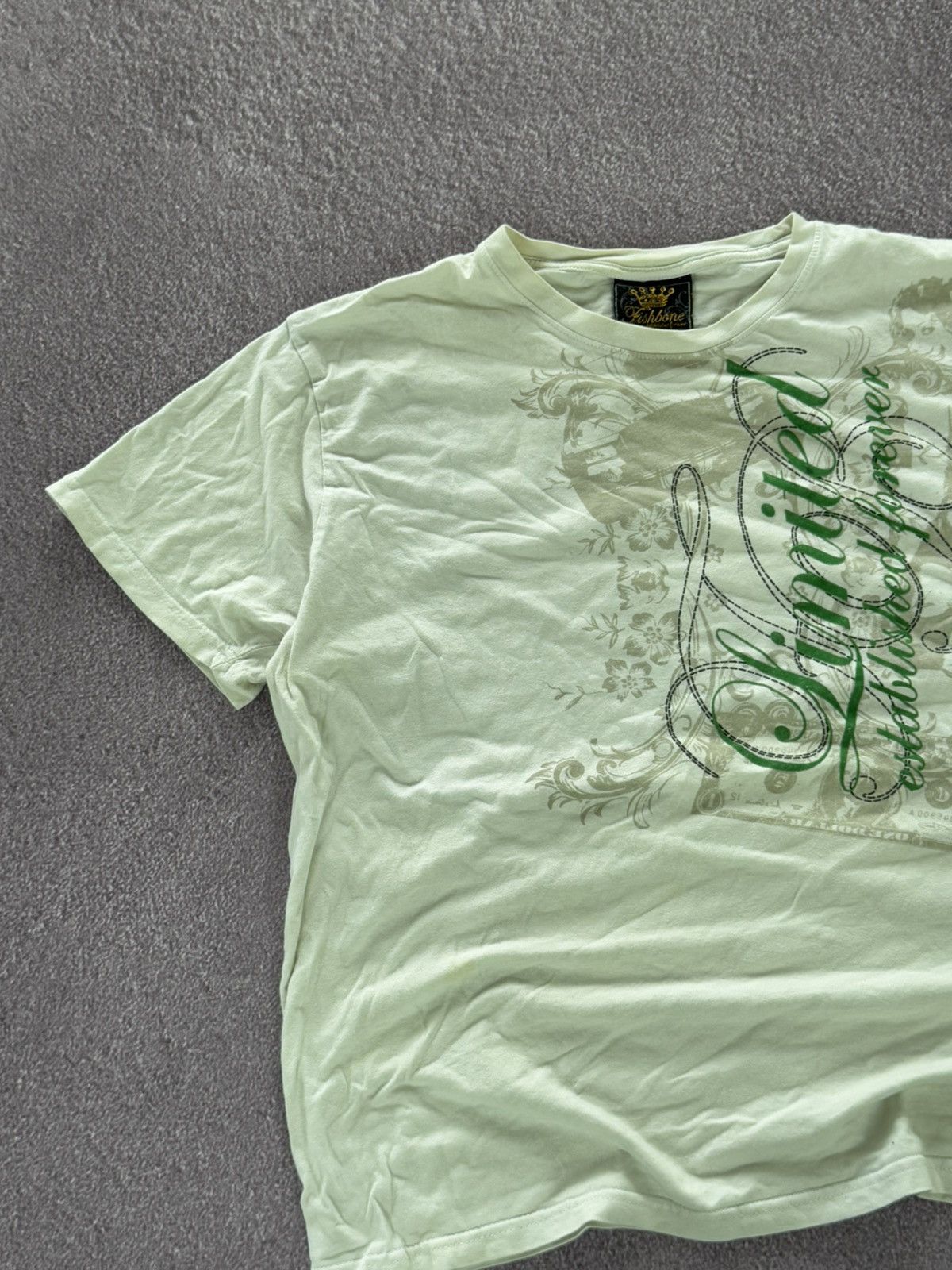 Vintage Vintage Fishbone Overprint Luxury T-Shirt Size US L / EU 52-54 / 3 - 4 Thumbnail