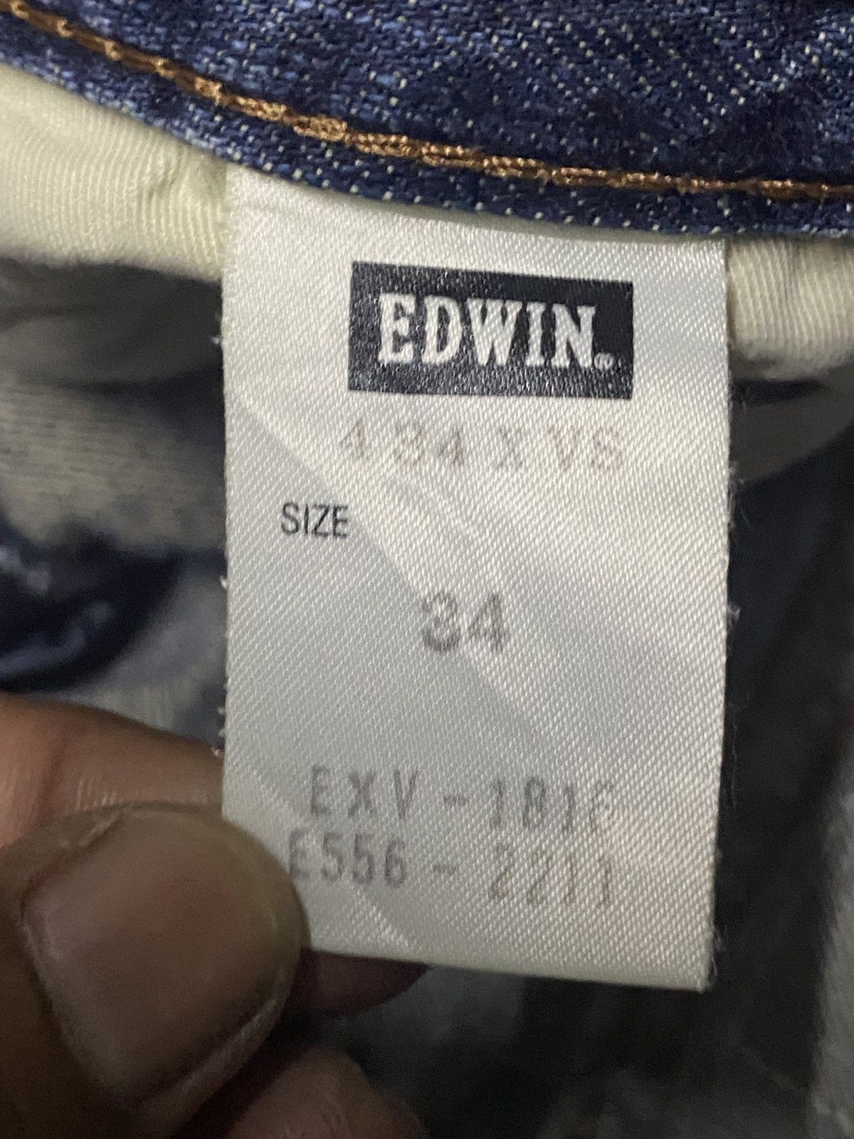 Edwin Vintage Edwin XV Fade Made Wash Distressed Baggy Jeans Size US 35 - 16 Thumbnail
