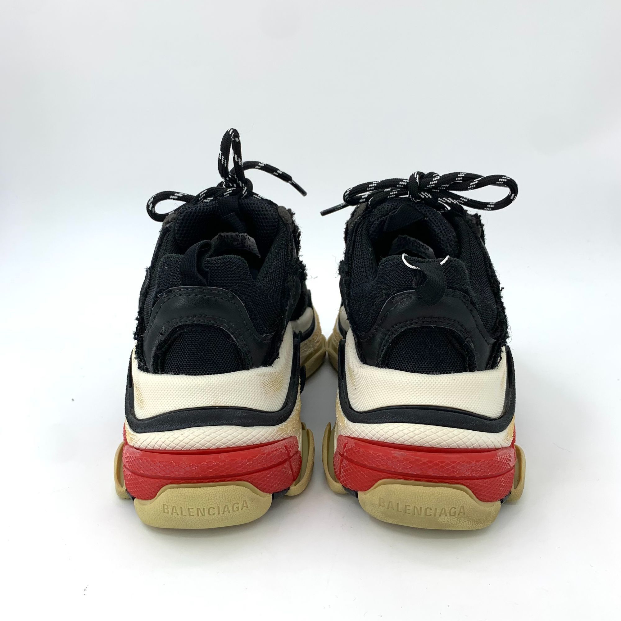 Balenciaga Balenciaga Triple S Womens Black Lace-Up Platform Sneakers S Size US 7 / IT 37 - 5 Thumbnail