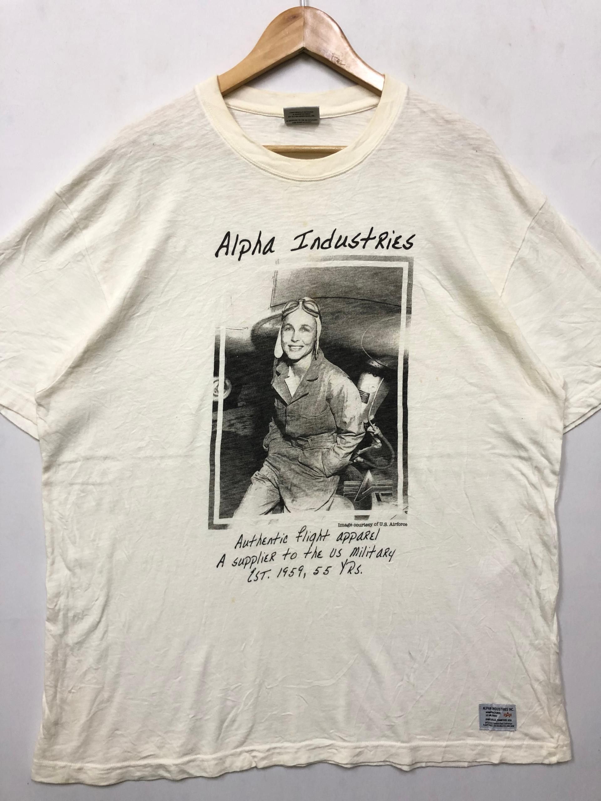 Alpha Industries × Vintage ALPHA INDUSTRIE RETRO PICTURE Size US XXL / EU 58 / 5 - 2 Thumbnail