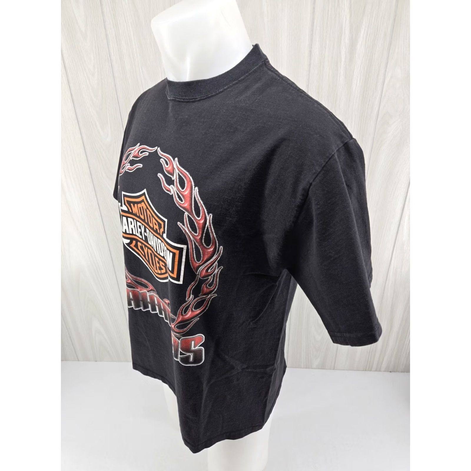 Harley Davidson Harley-Davidson Shirt Mens L Black Distressed Bahamas DBL Sided Graphic Print Large Shirt 2 Sided Cotton Short Sleeve Size US L / EU 52-54 / 3 - 6 Thumbnail