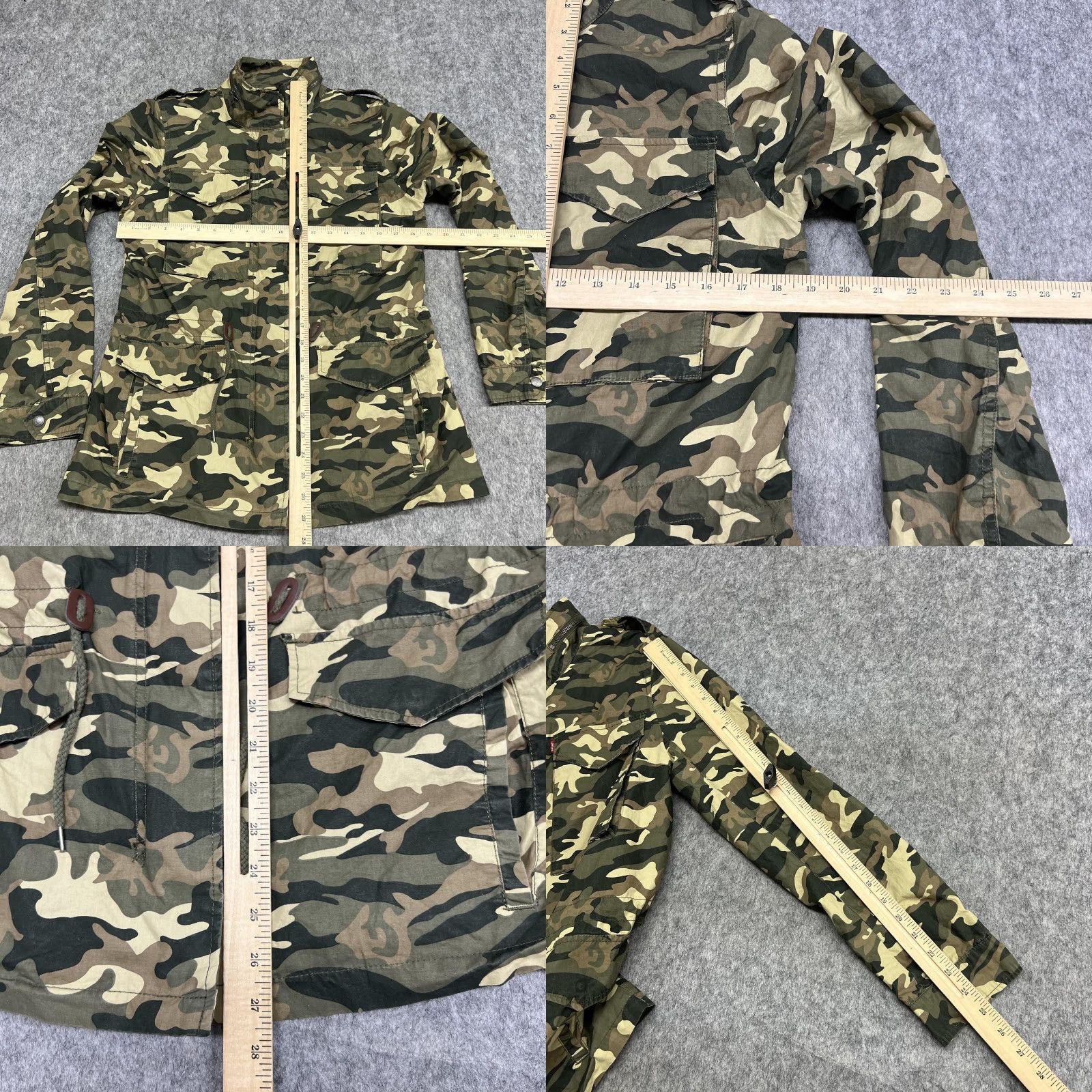 Levi's VINTAGE Levi's Jacket Womens S Camouflage Military Field Full Zip Pockets M-65 Size S / US 4 / IT 40 - 10 Thumbnail