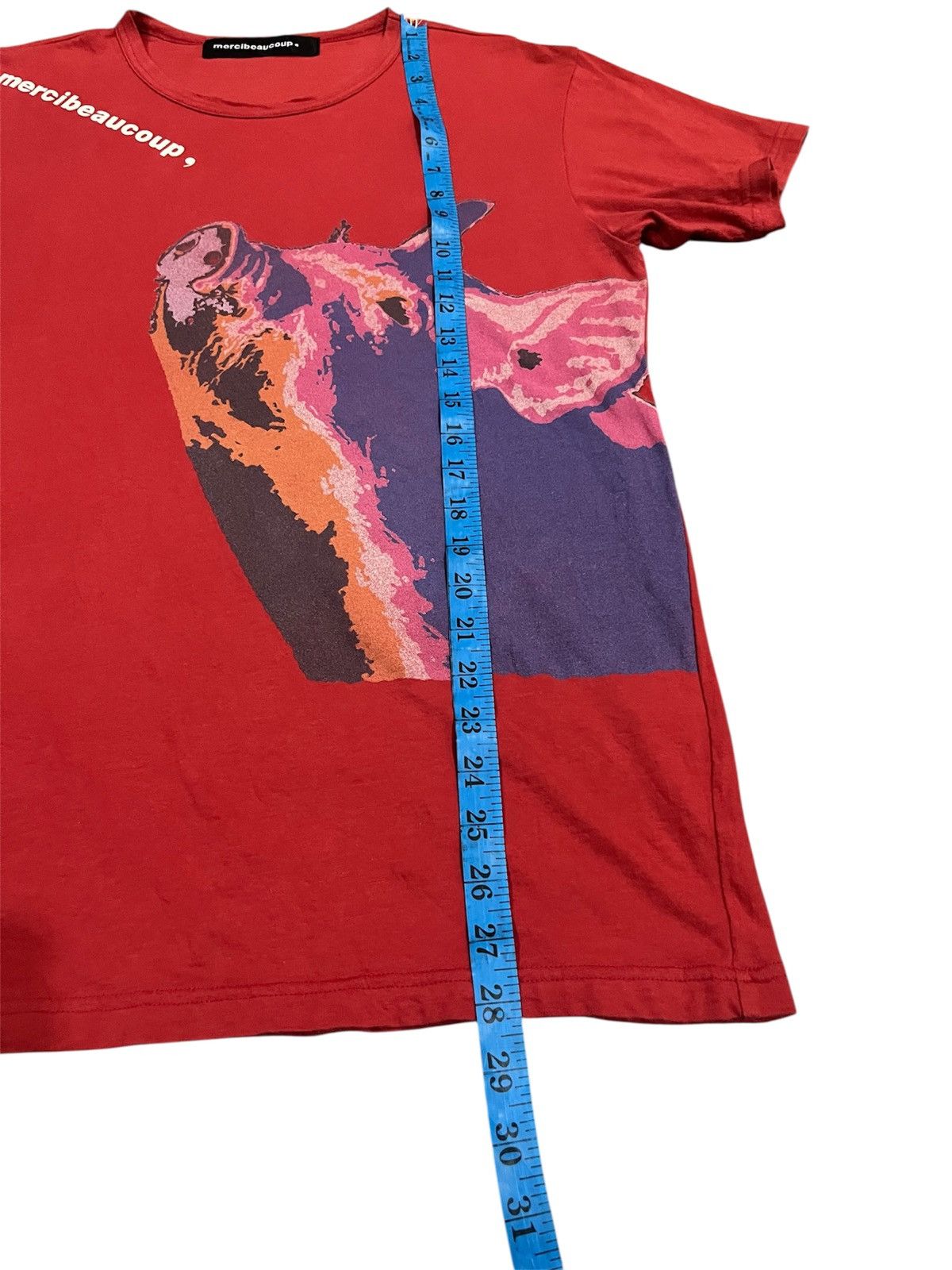 mercibeaucoup mercibeaucoup by issey miyake graphic of a pig tshirs Size US L / EU 52-54 / 3 - 9 Thumbnail