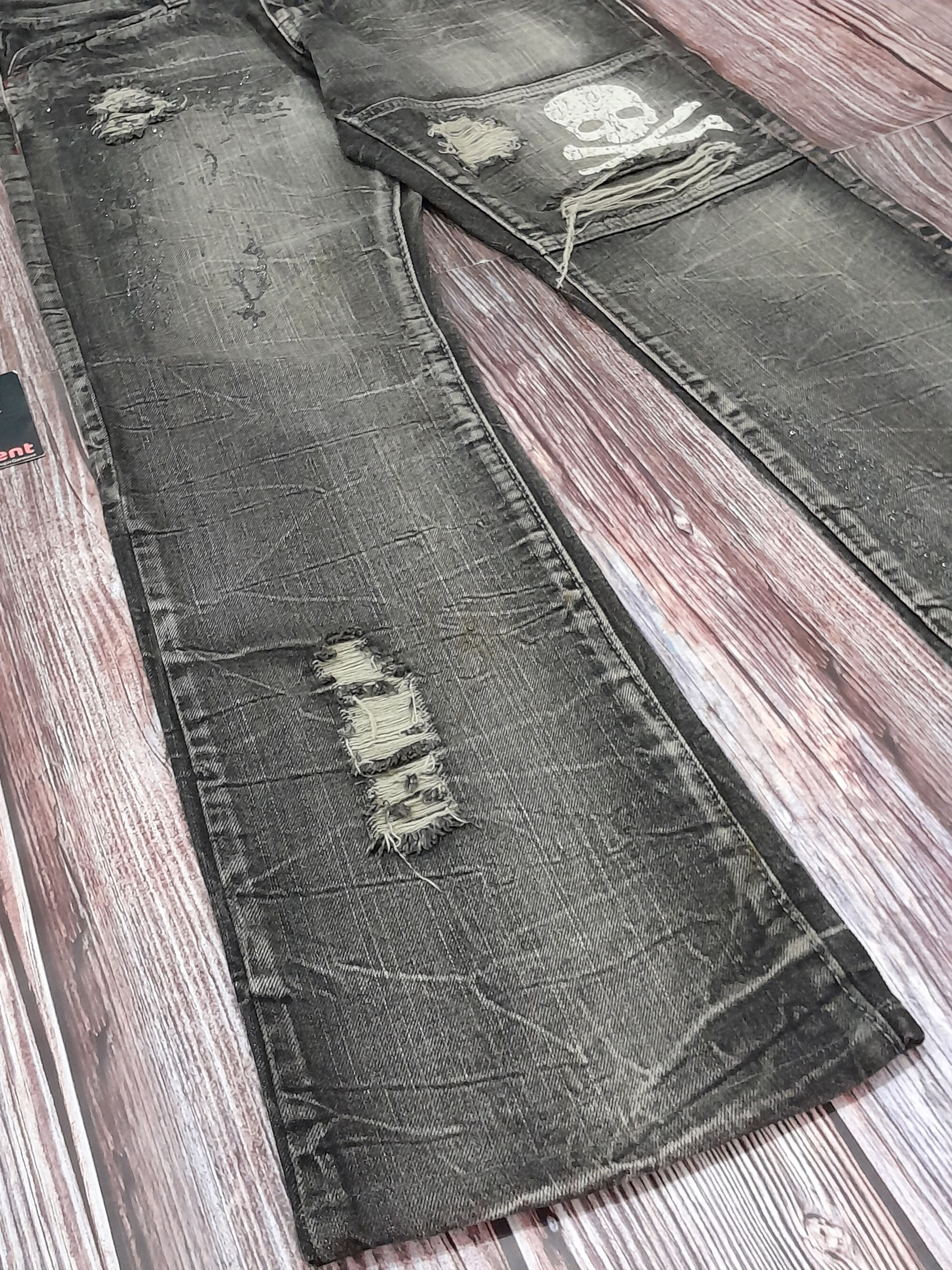 Japanese Brand × Vintage Japanese Brand Skull Wild Life Vintage Jeans Punk Size US 31 - 3 Thumbnail
