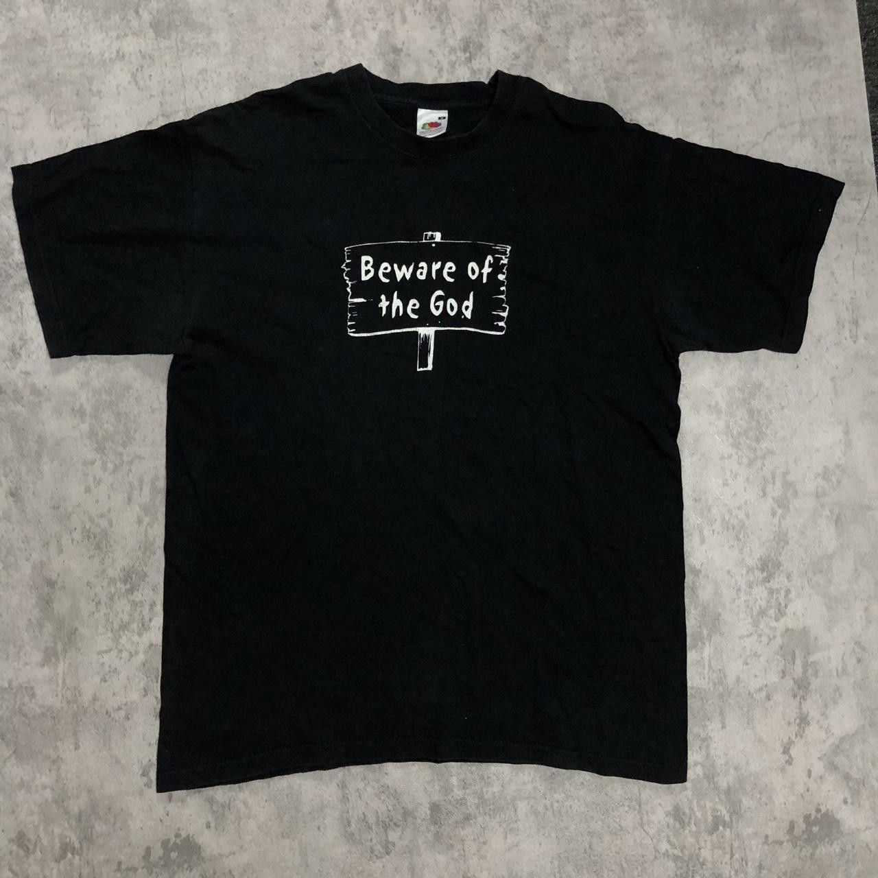 Fruit Of The Loom Fruit of the Loom black and white "Beware of the God" Size US M / EU 48-50 / 2 - 1 Thumbnail