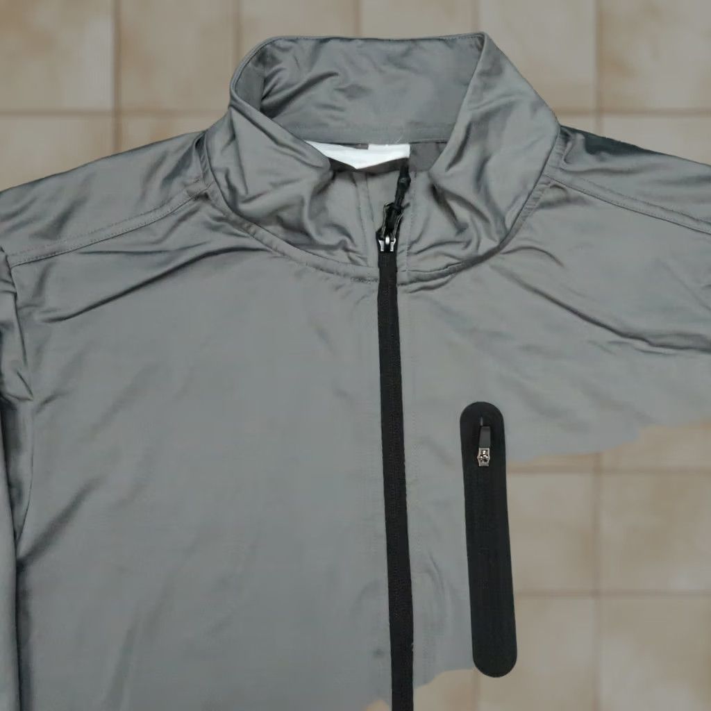 Vintage Burlebo Jacket Mens Small Gray Stretch Wicking Full Zip Pockets Athletic Size US S / EU 44-46 / 1 - 1 Thumbnail