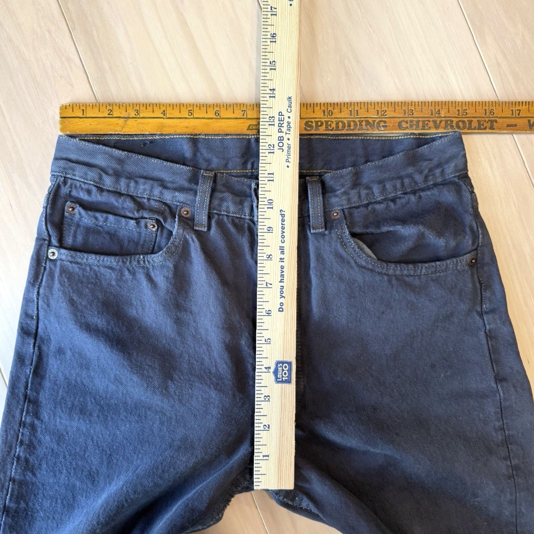 Levi's VINTAGE Levi's 501 Jeans 30 Purple Straight Leg 90s Denim Workwear Non Selvedge Mens Jeans 501 Series Cowboy Southwestern USA Western 90s Size US 30 / EU 46 - 7 Thumbnail