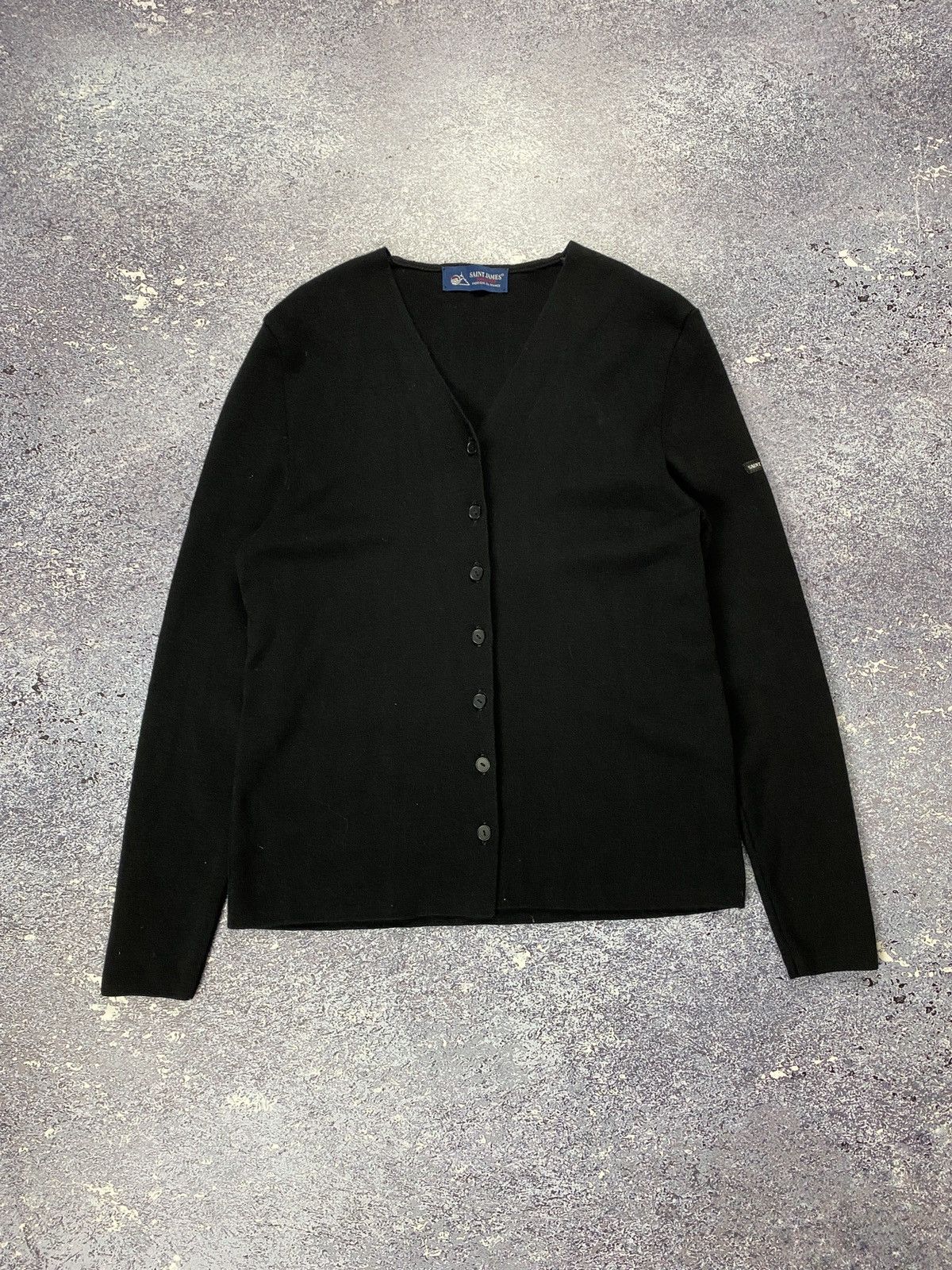 Saint James Women's Black Wool Cardigan