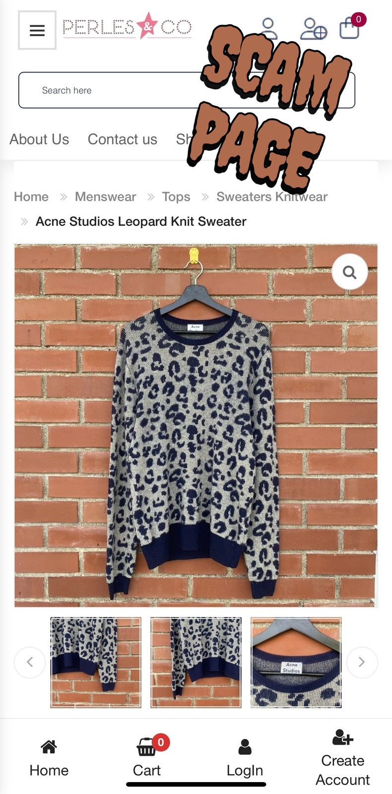 Acne Studios Acne Studios Leopard Knit Sweater Size US S / EU 44-46 / 1 - 7 Thumbnail