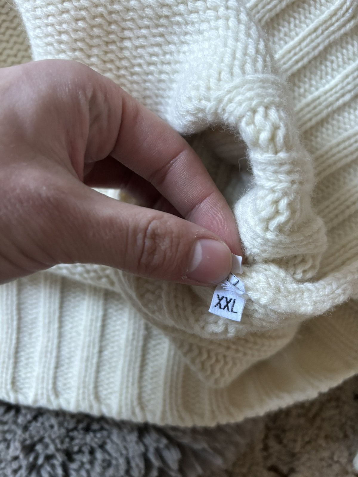 Stone Island Stone Island Vintage Rarest white sweater Size US XXL / EU 58 / 5 - 10 Thumbnail