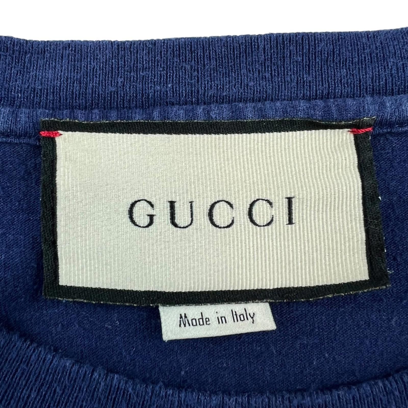 Gucci Gucci Interlocking GG Print Navy T Shirt Size US S / EU 44-46 / 1 - 4 Thumbnail