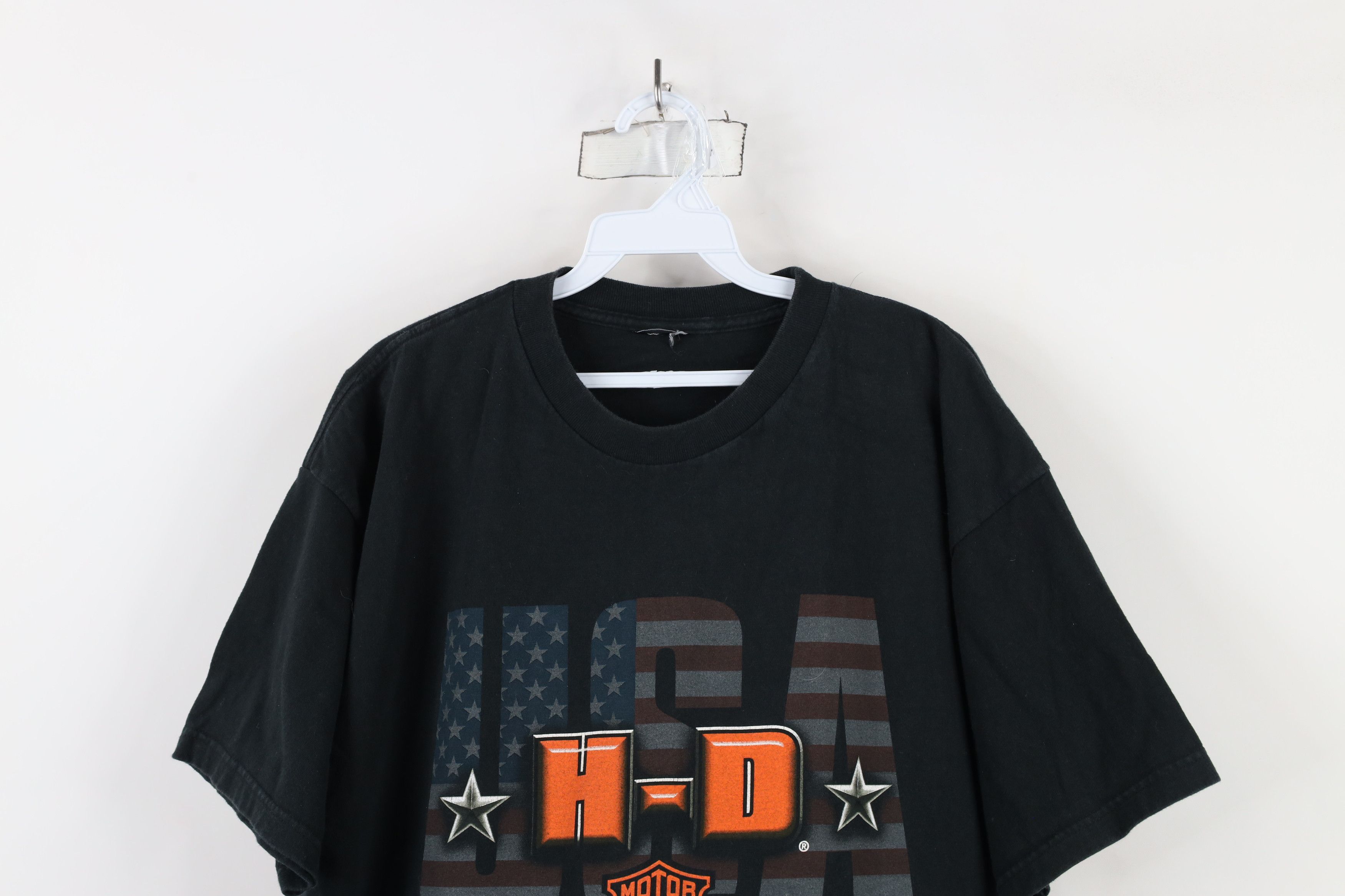 Harley Davidson × Vintage Vintage Y2K 2003 Harley Davidson Spell Big Logo USA T-Shirt Size US XL / EU 56 / 4 - 2 Thumbnail