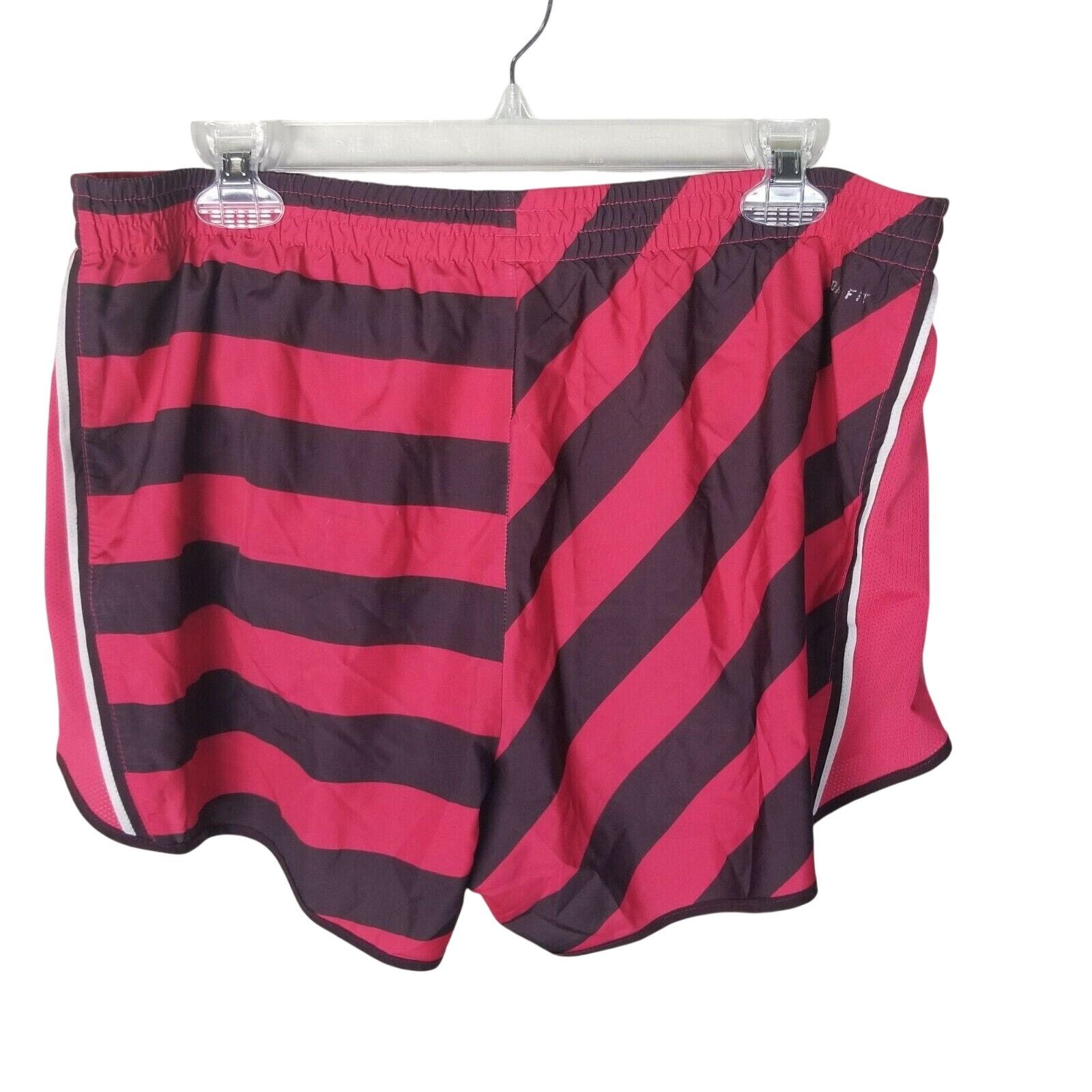 Nike Nike Dri-Fit Womens Running Shorts Striped Size XL Sporty Size 36" / US 14 / IT 50 - 5 Thumbnail
