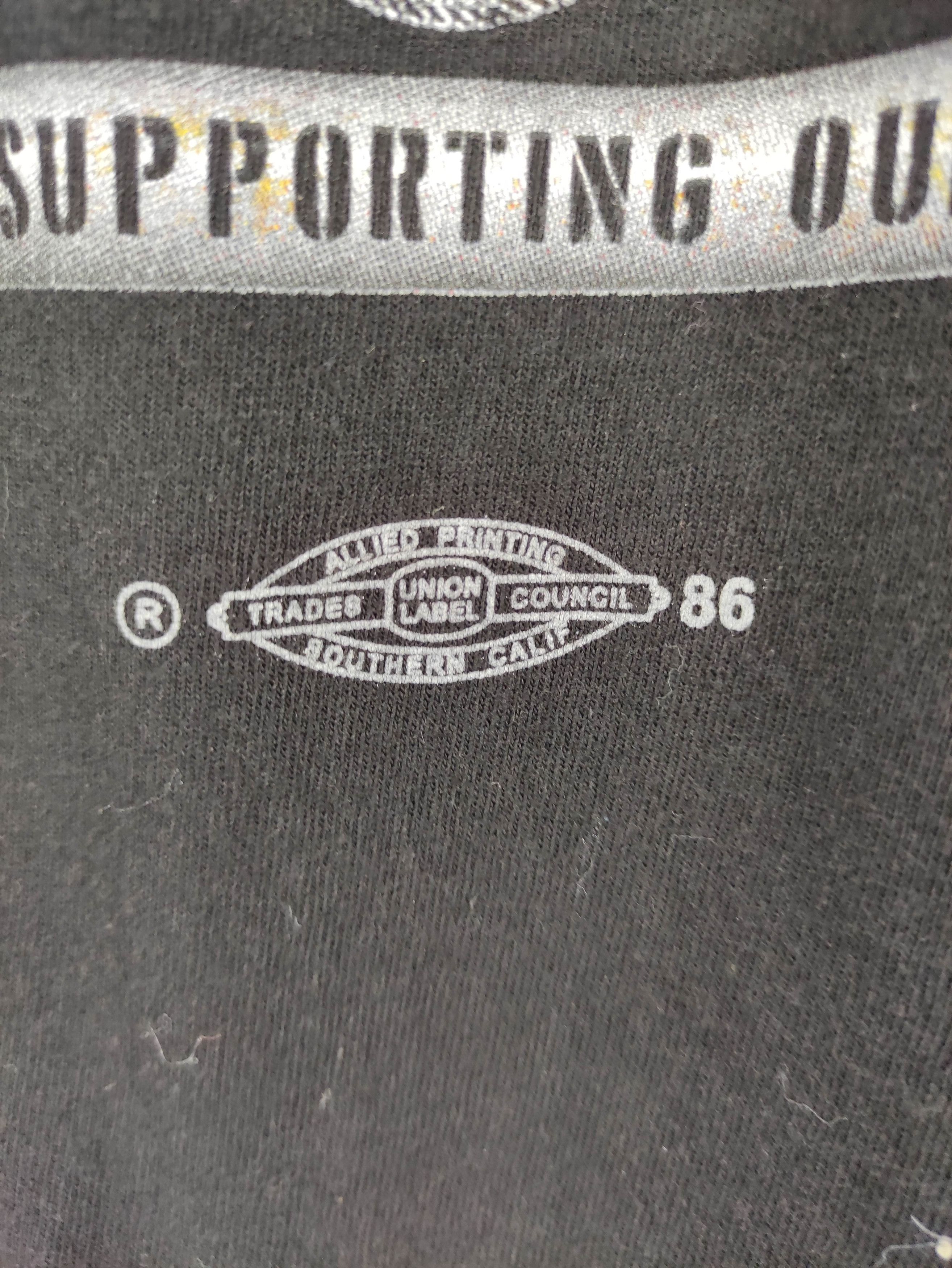 Japanese Brand Vintage Carpenters Local 714 Big Logo Tee Tshirt Over Size Size US XXL / EU 58 / 5 - 8 Thumbnail