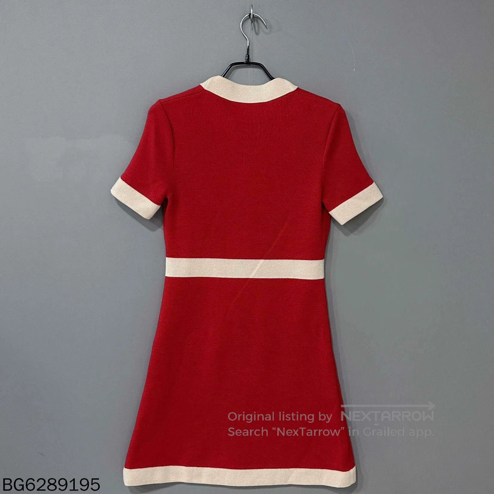 Gucci Gucci Red Double G Knit Dress. Size XS / US 0-2 / IT 36-38 - 3 Thumbnail