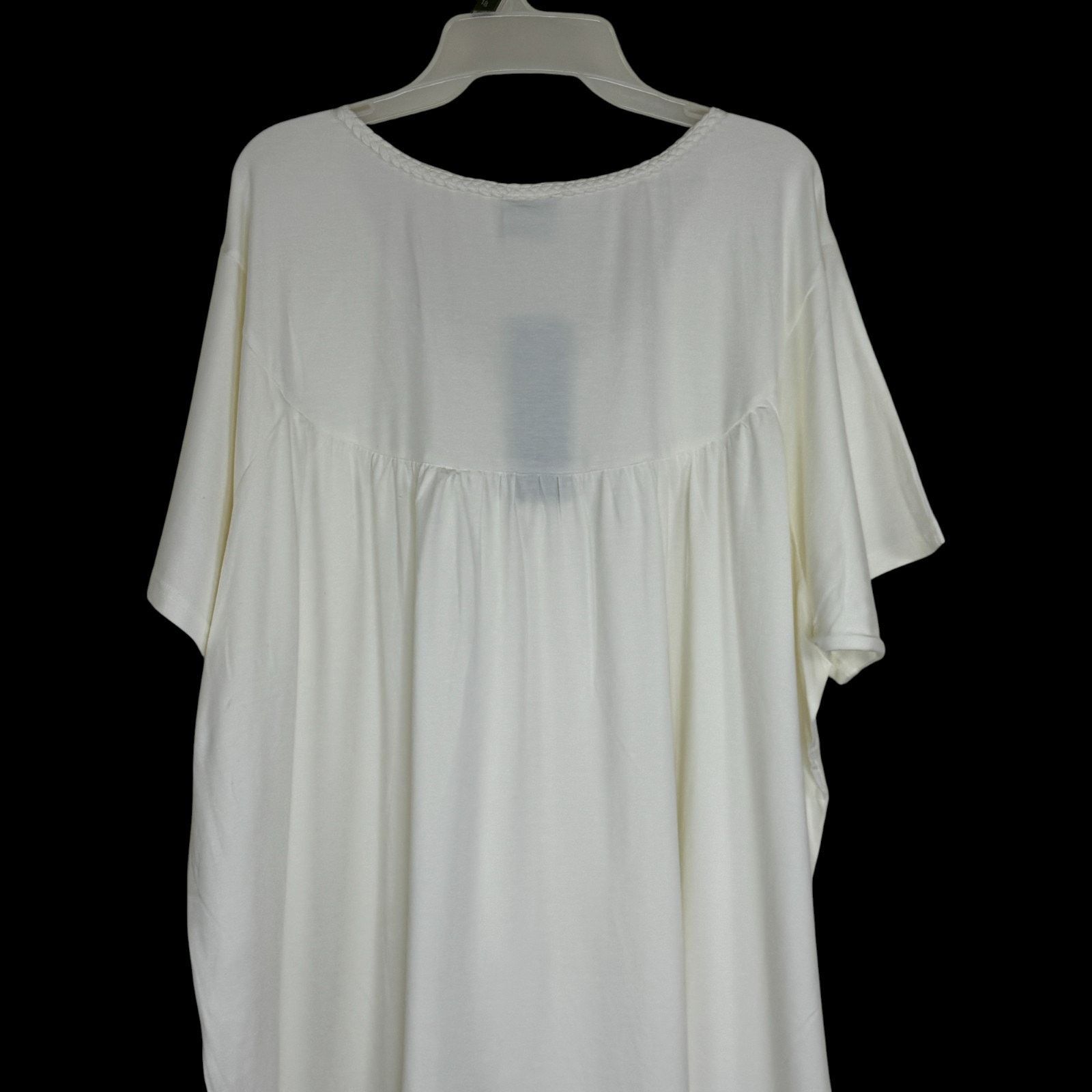 Other Laurie Felt 2X White Bamboo Blend V-Neck Tunic Top Size XXL / US 16-18 / IT 52-54 - 9 Thumbnail