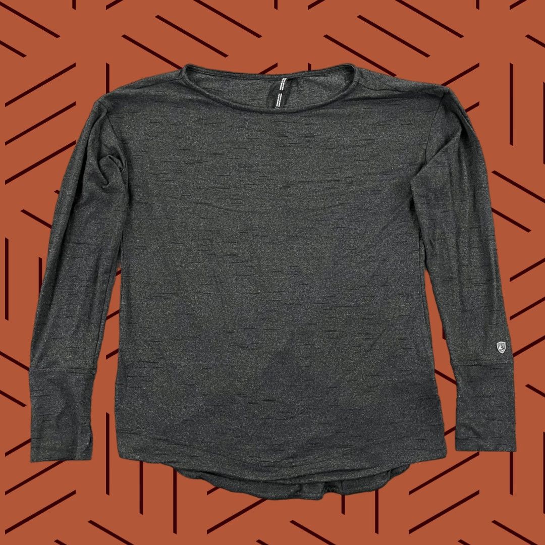 Vintage KUHL Shirt Womens XS Gray Open Back Hiking Trail Long Sleeve Extra Small Size XS / US 0-2 / IT 36-38 - 1 Thumbnail