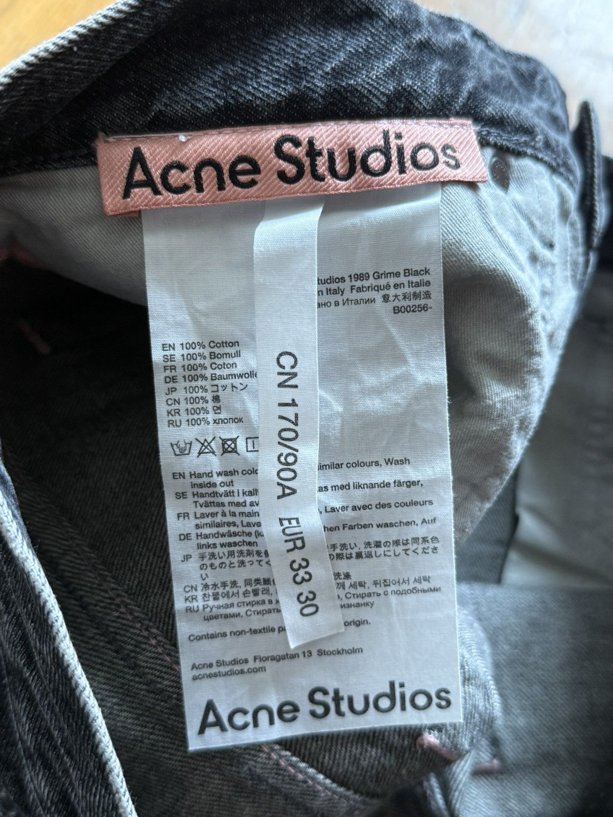 Acne Studios 1989M Grime black Size US 33 - 6 Thumbnail