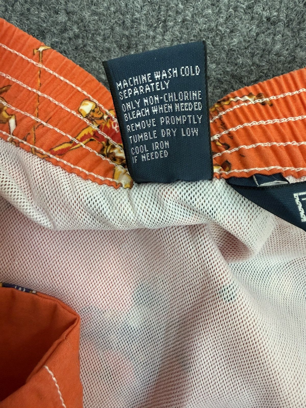 Polo Ralph Lauren Vintage Polo Ralph Lauren AOP Equestrian Swim Trunks L Size US 35 - 5 Thumbnail