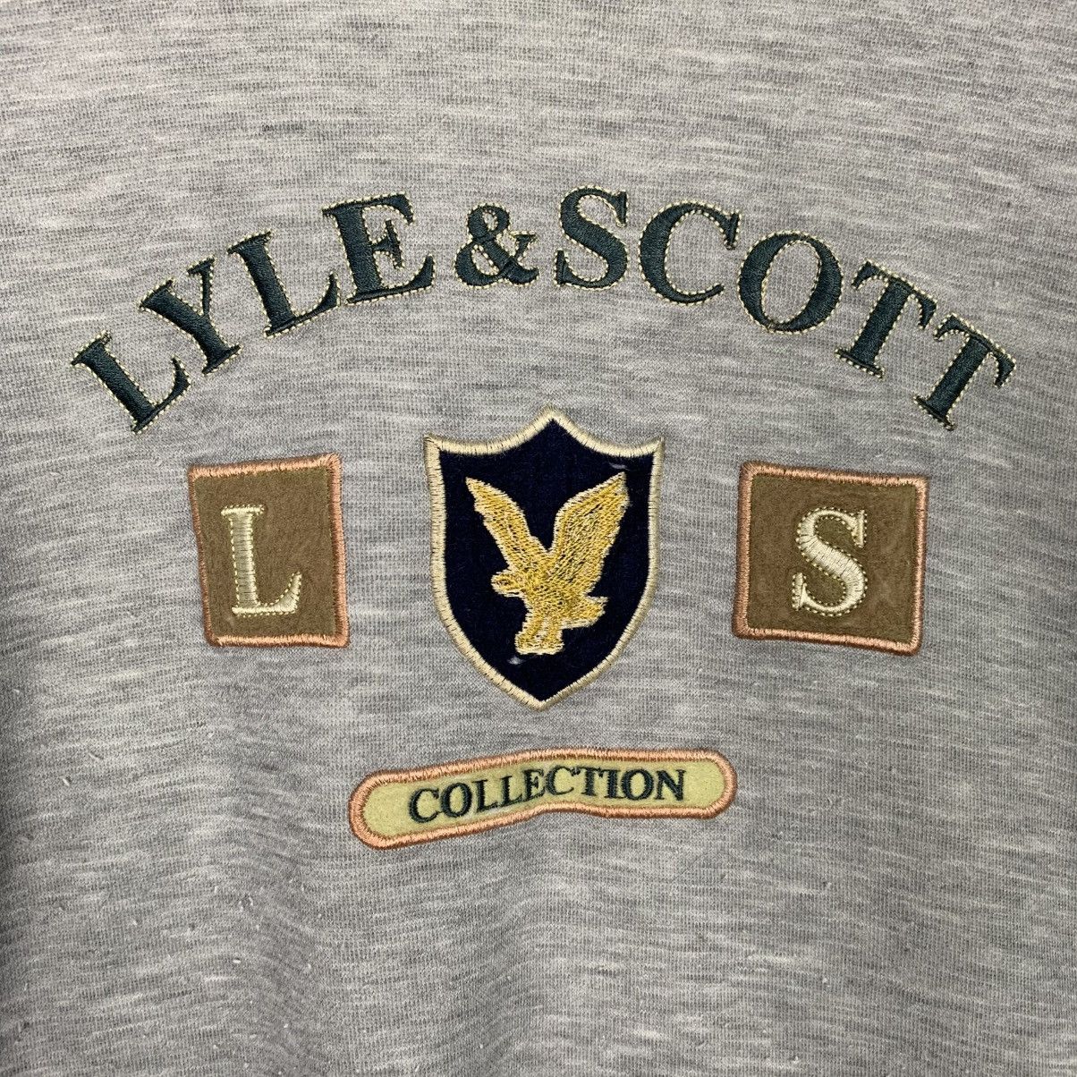 Japanese Brand Lyle & Scott Big logo Crewneck Sweatshirt Size US M / EU 48-50 / 2 - 10 Thumbnail