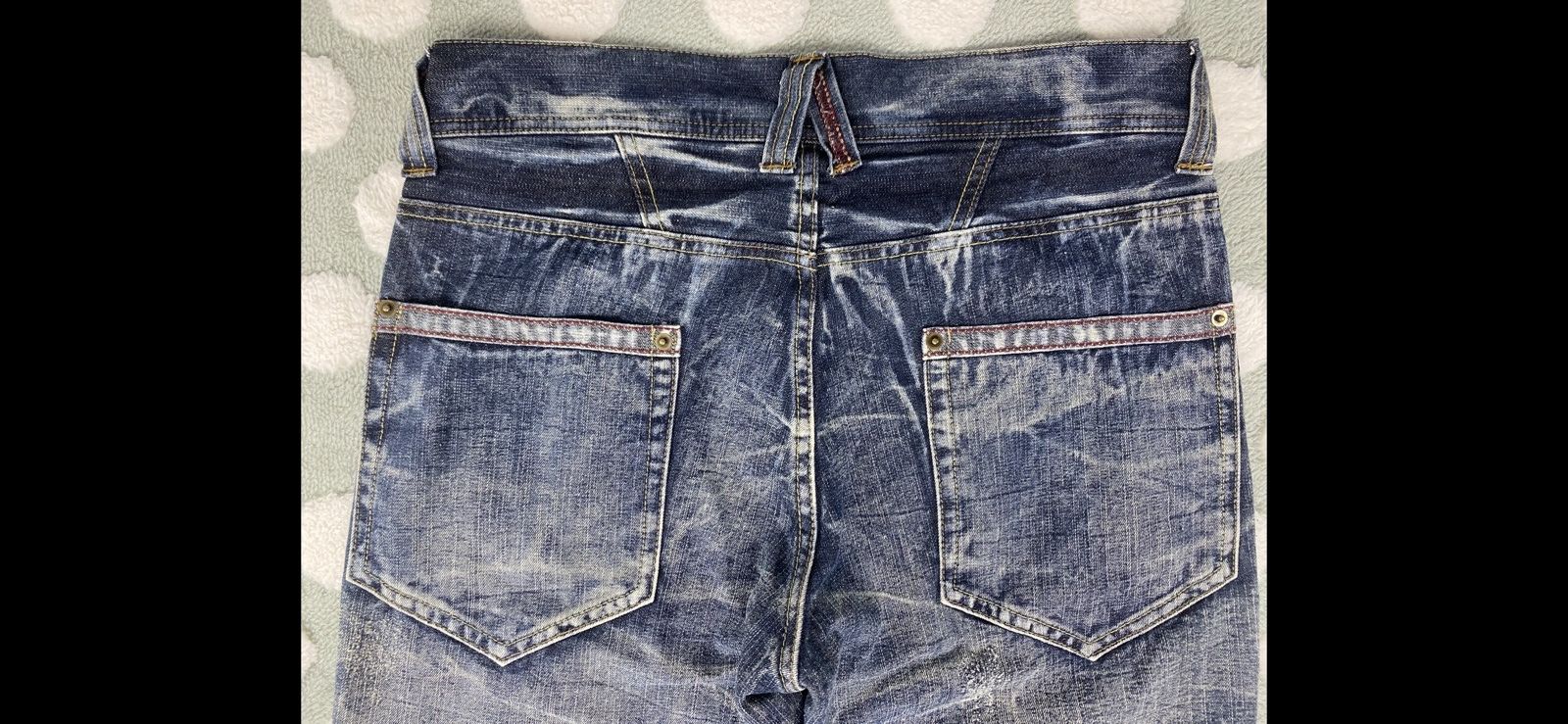 Japanese Brand 2000s Rare Japanese Acid Wash Denim Jeans Y2K Size US 34 / EU 50 - 16 Thumbnail