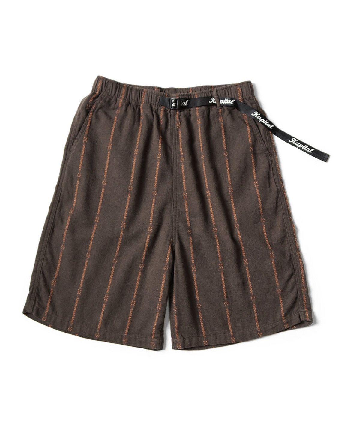 Kapital Kapital Cotton linen Siamese striped easy shorts size 1 Size US 30 / EU 46 - 1 Thumbnail