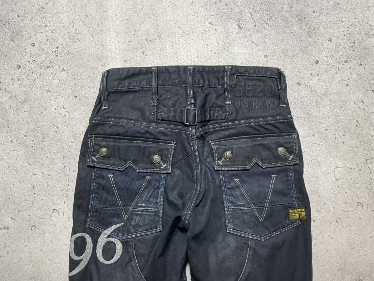 G-Star × Japanese Brand Vintage Workwear Pants Denim G Star Raw 96 Big Logo 28x30 Size US 30 / EU 46 - 8 Thumbnail
