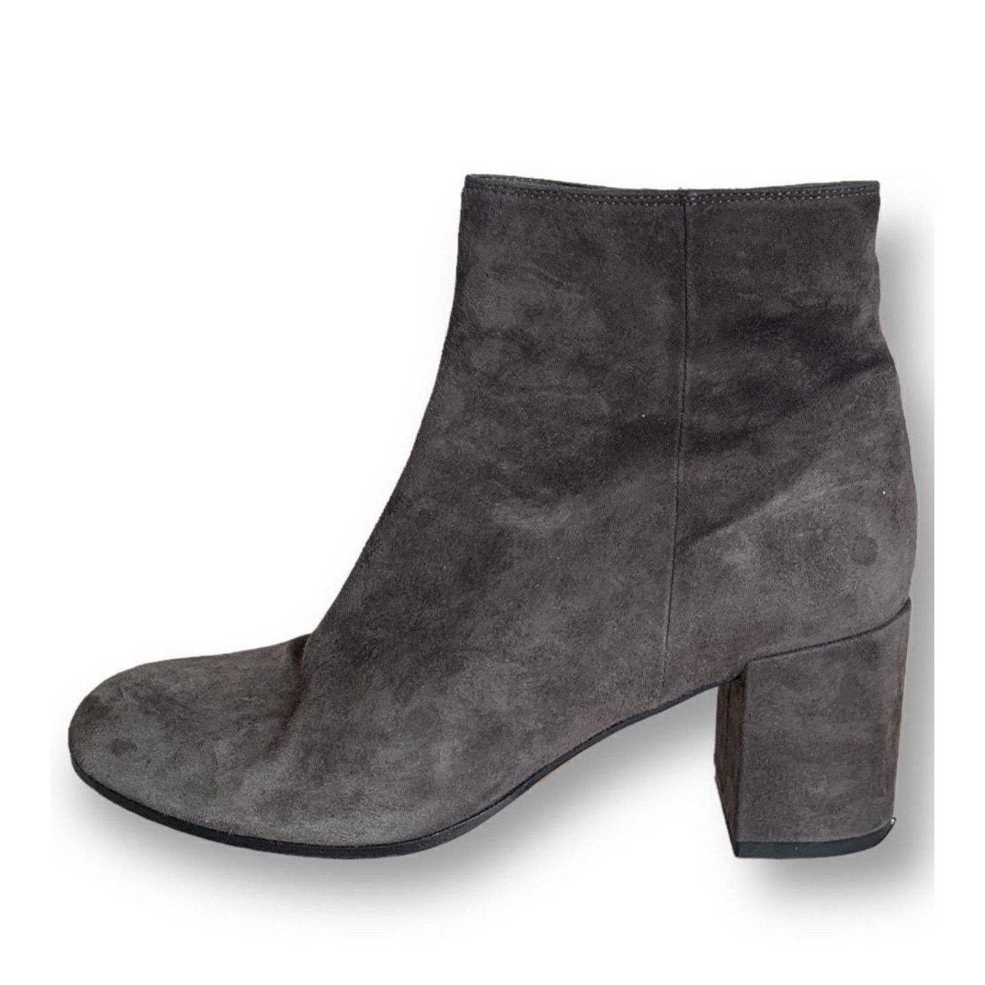 Vince Vince Blakely Bootie Steel Gray Suede Leather Round Toe 8 Size US 8 / IT 38 - 2 Thumbnail