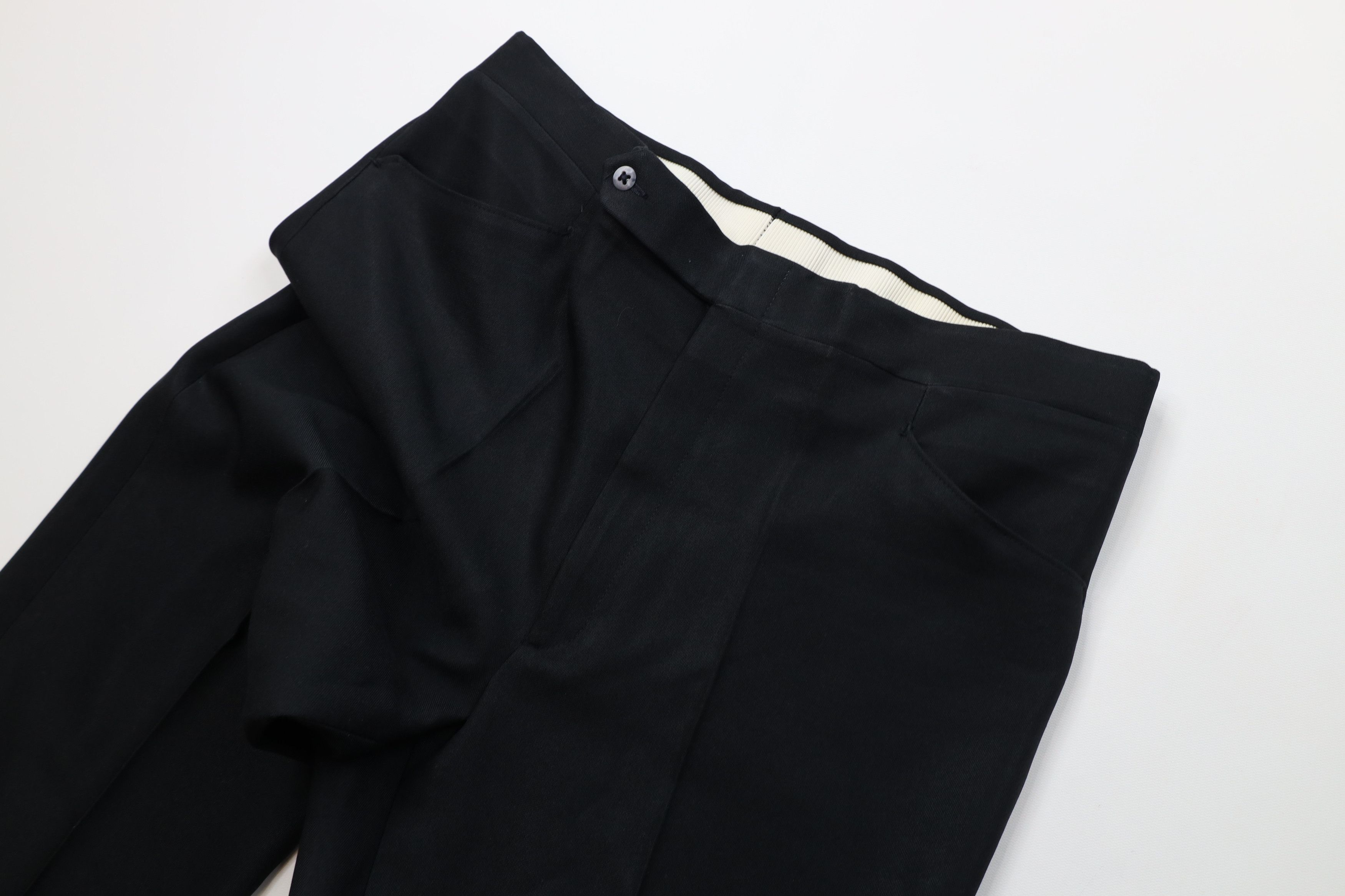 Vintage Vintage 70s Streetwear Flared Chino Pants Trousers Black USA Size US 38 / EU 54 - 6 Thumbnail