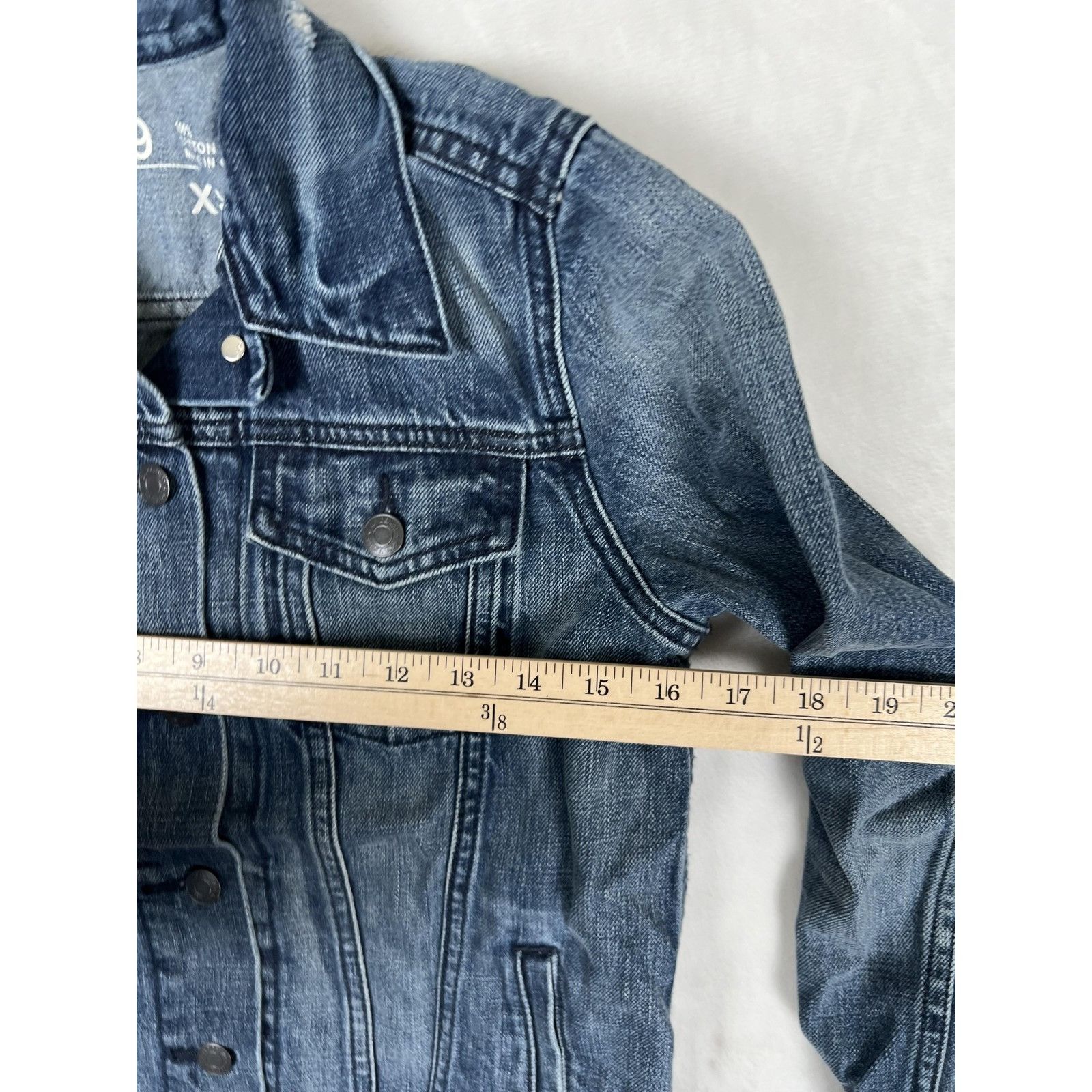 Gap Gap 1969 Jean Jacket Womens XS Blue Denim Trucker Button Fro Size XS / US 0-2 / IT 36-38 - 4 Thumbnail