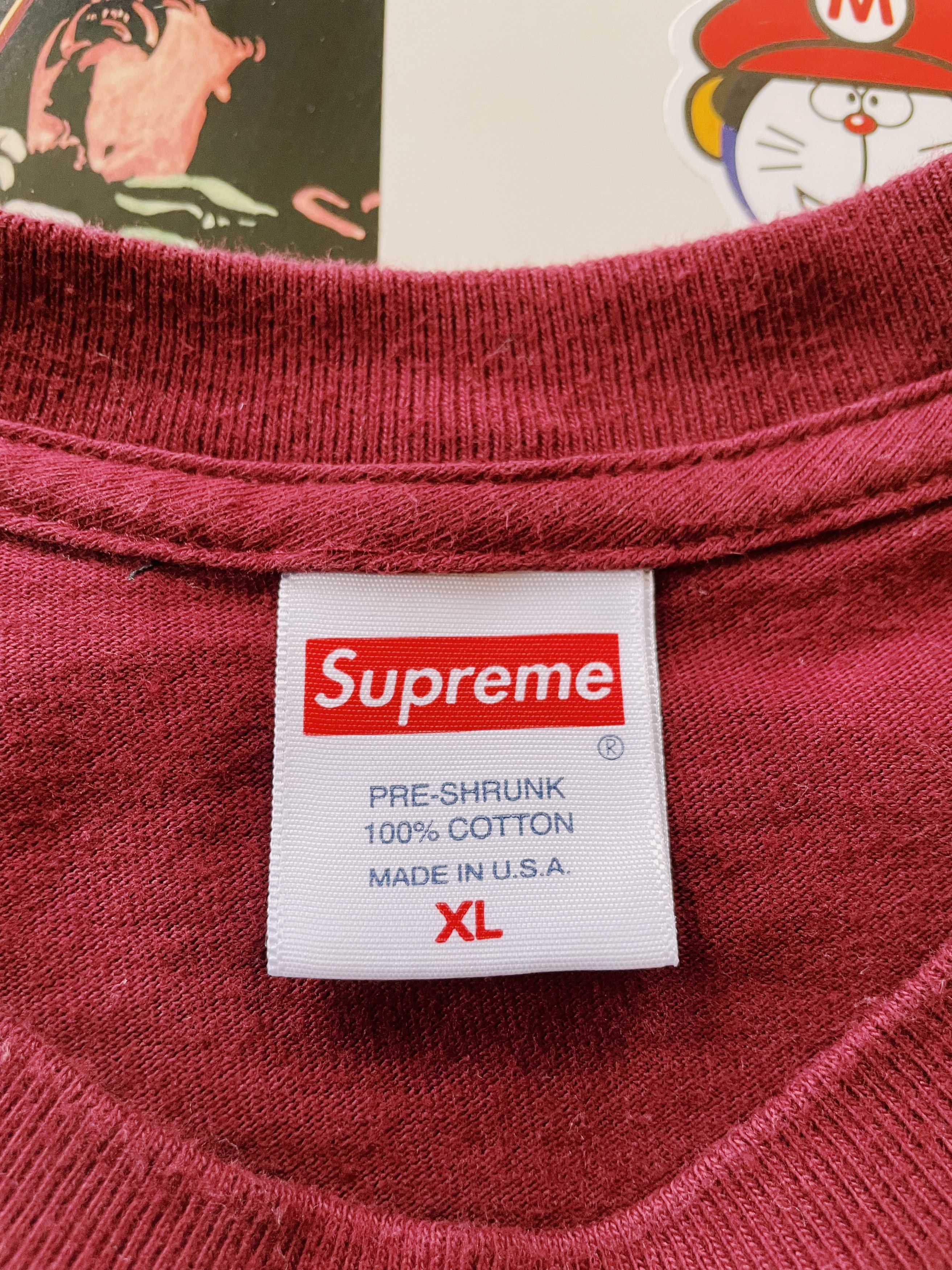 Supreme Supreme Pillows T-shirt Burgundy Size US XL / EU 56 / 4 - 4 Thumbnail