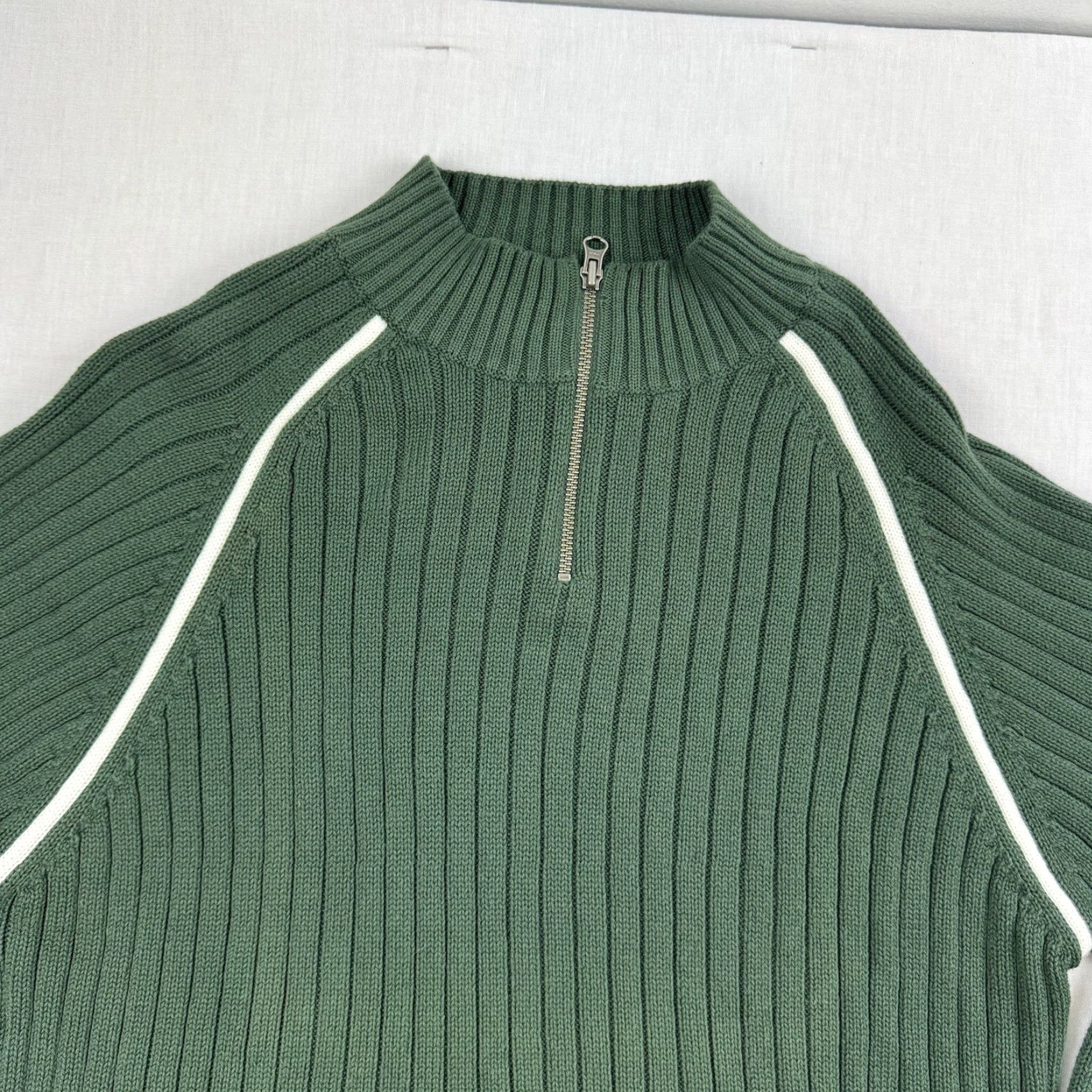 Route 66 VINTAGE Route 66 Jacket Adult Medium Green Pullover Quarter Zip Collar Y2K 2000s Size US M / EU 48-50 / 2 - 2 Thumbnail