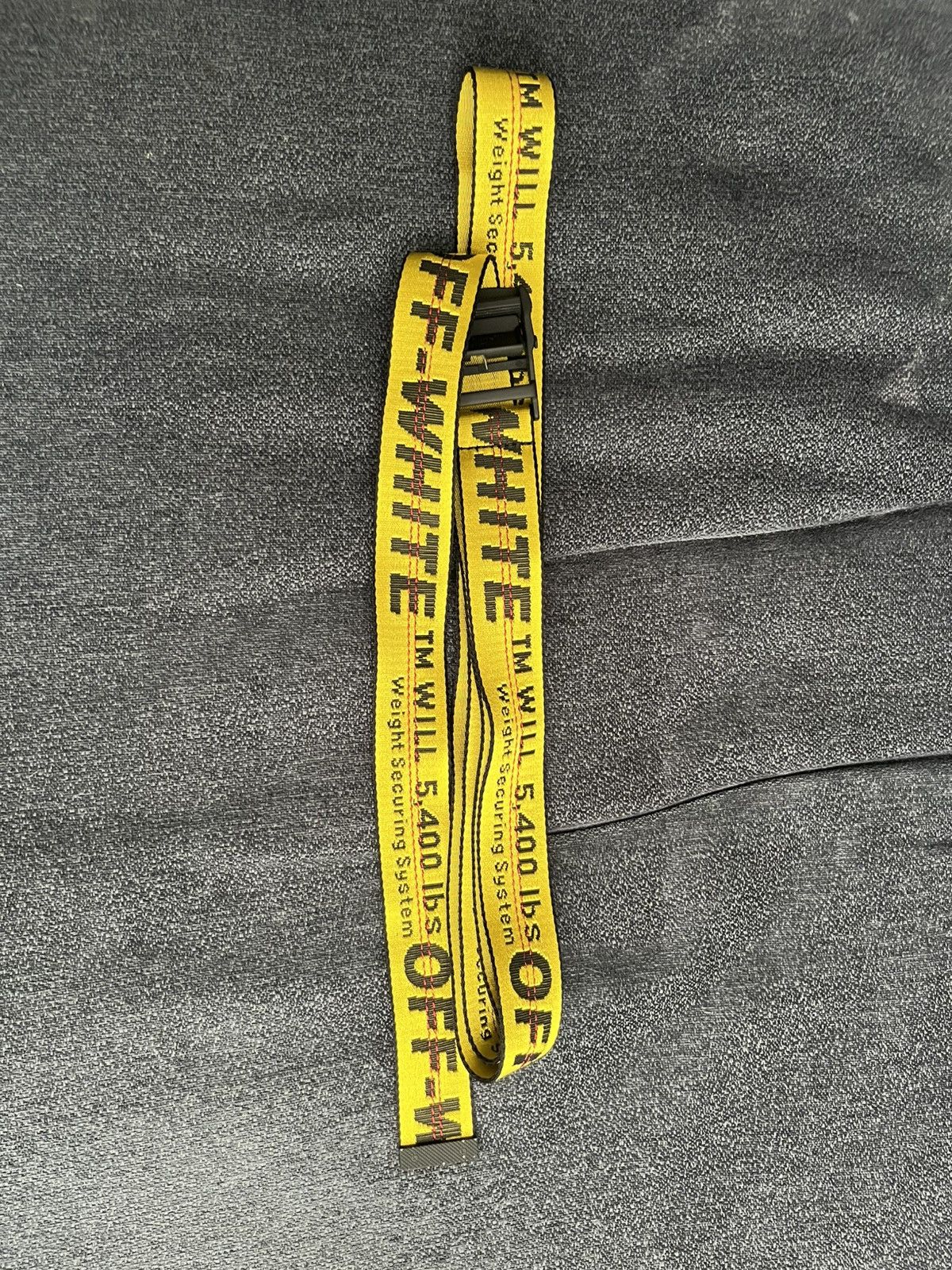 Off-White Off-White Industrial Belt Yellow Black, Red Stitching Size ONE SIZE - 1 Thumbnail