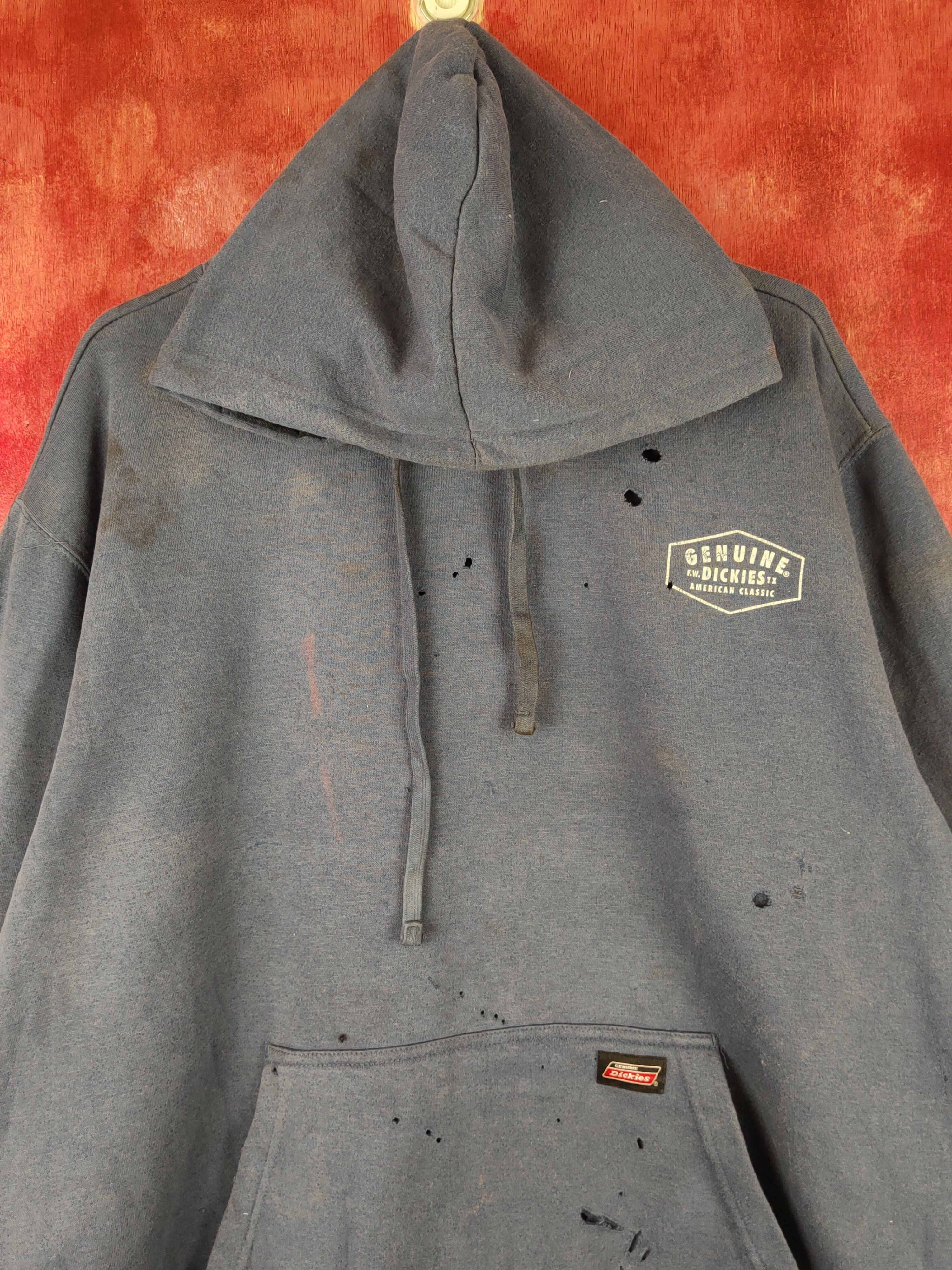 Dickies Dickies vtg Faded ripped distressed Hoodie Sweatshirts#S1866 Size US XL / EU 56 / 4 - 2 Thumbnail
