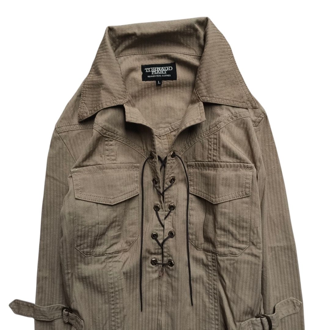 If Six Was Nine × Le Grande Bleu (L.G.B.) × Tornado Mart Tornado mart lace up Western shirt Size US M / EU 48-50 / 2 - 2 Thumbnail