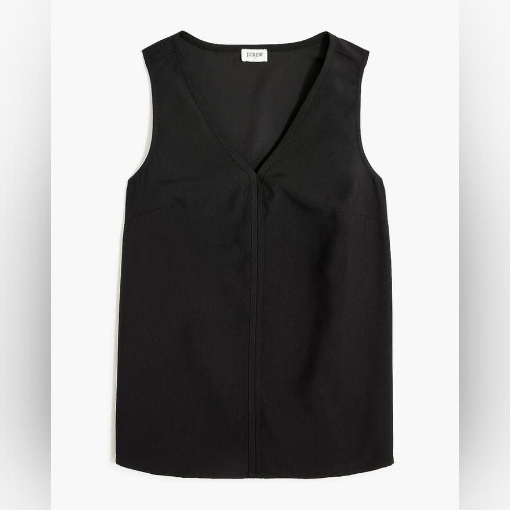 J.Crew J Crew Sleeveless V Neck Crepe Shell Size S / US 4 / IT 40 - 1 Thumbnail