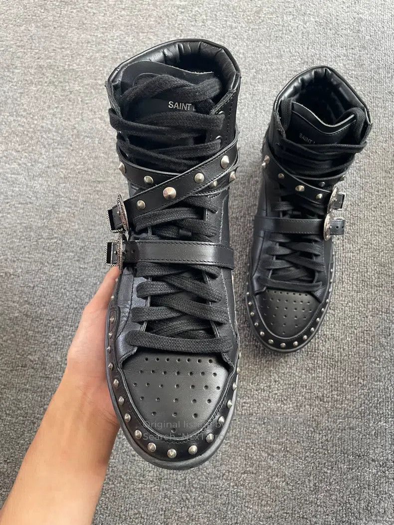 Saint Laurent Paris Saint Laurent Paris Studded Carved Loafers Size US 8 / EU 41 - 3 Thumbnail