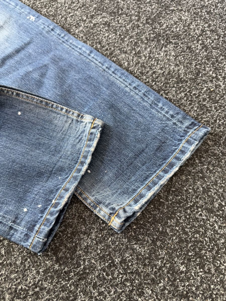 Vintage 00s Retro Japanese Y2K Vntg Grunge Distressed Denim Jeans Size US 32 / EU 48 - 5 Thumbnail