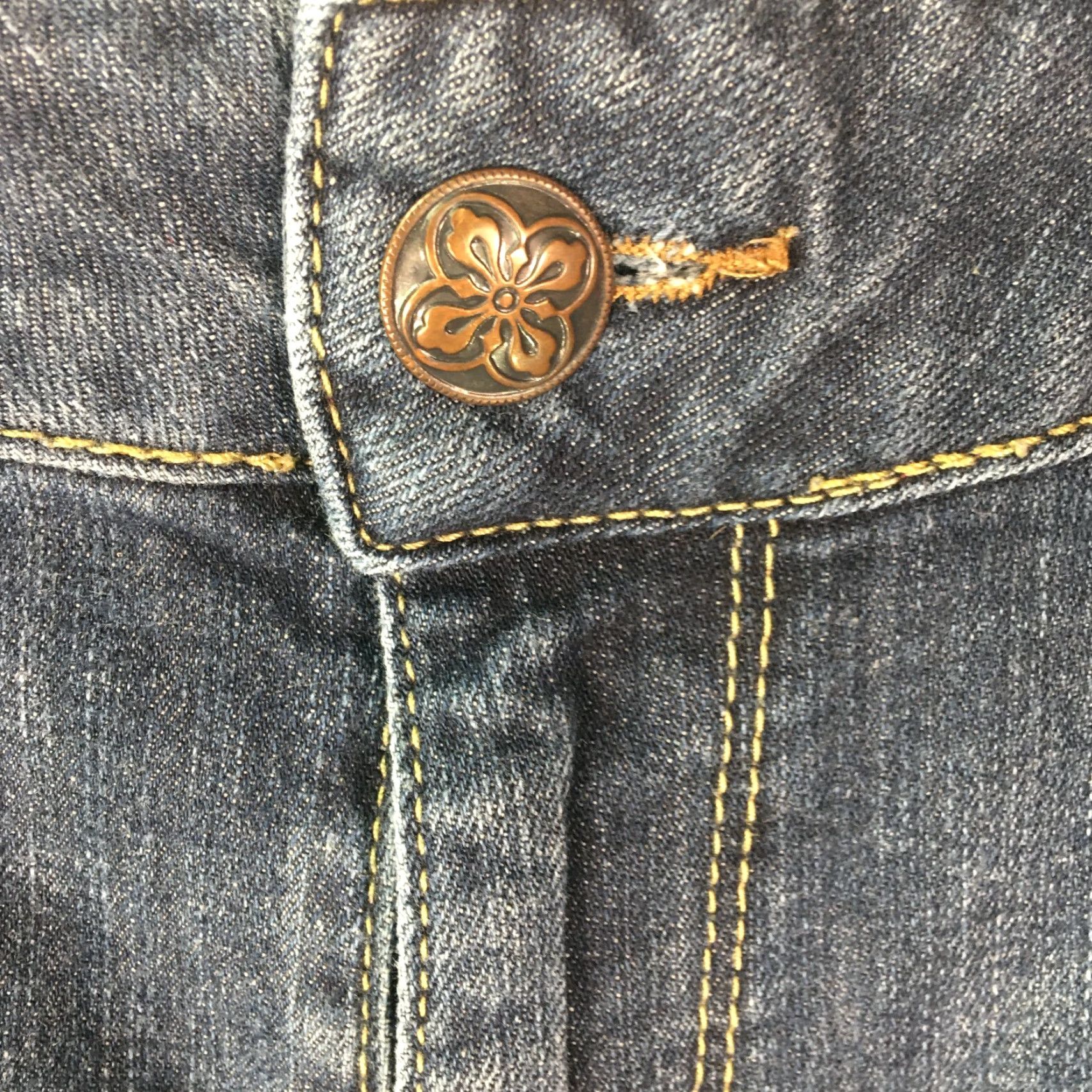 Vintage VINTAGE Lane Bryant Womens Cropped Cuffed Dark Wash Blue Denim Jeans Size 18P 40x19 Womens Size 40" / US 18 - 4 Thumbnail