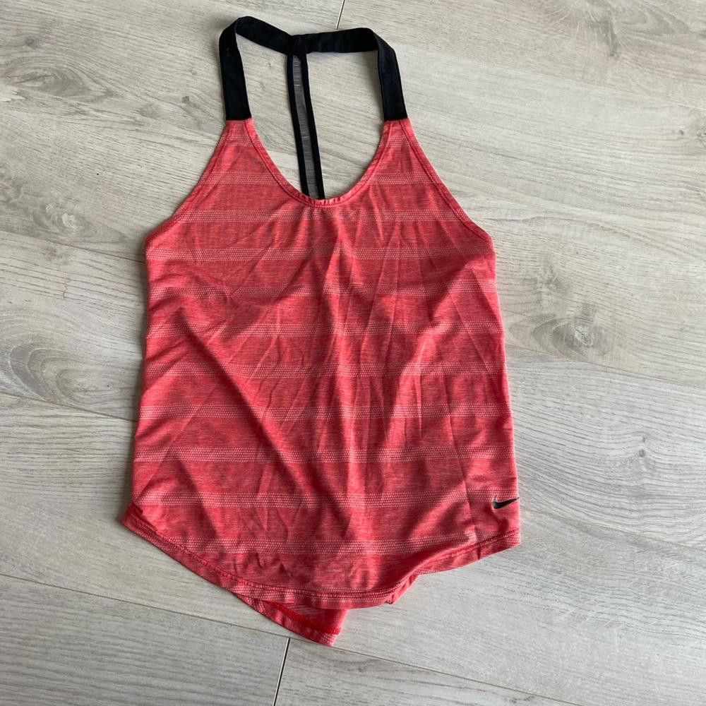 Nike Stylish Nike Women's Workout Tank Top - Coral/Black Size XS / US 0-2 / IT 36-38 - 1 Thumbnail