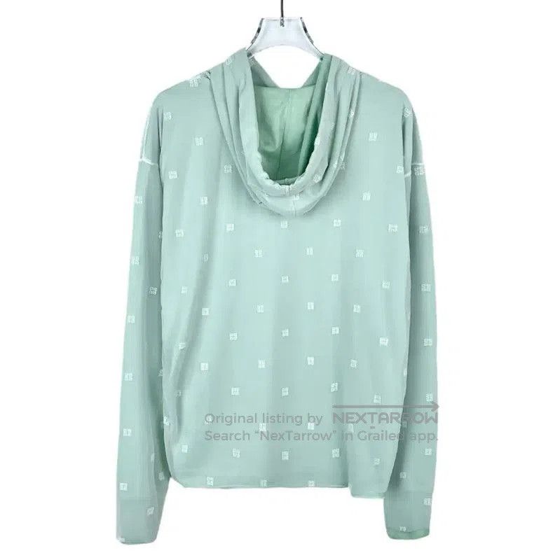 Givenchy Givenchy XS Green Logo Cotton Long Sleeve Hoodie . Size XS / US 0-2 / IT 36-38 - 2 Thumbnail