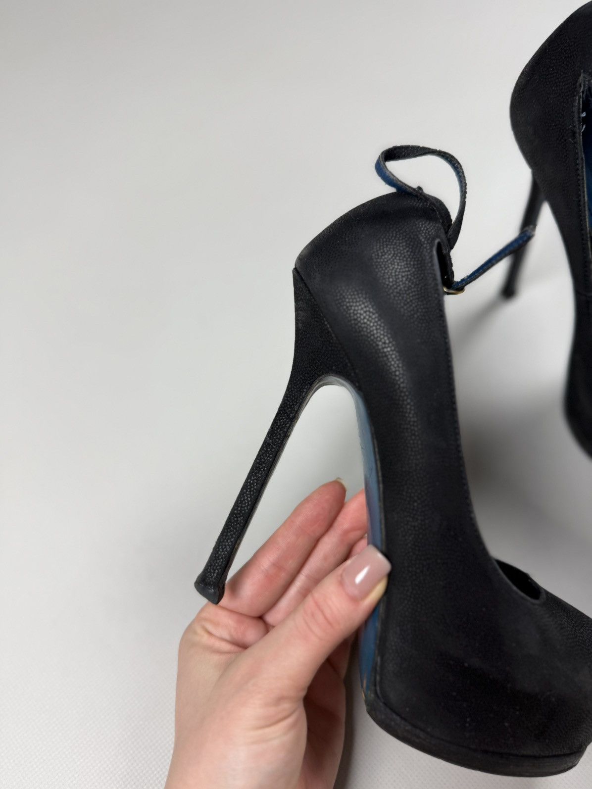 Vintage × Yves Saint Laurent YSL Yves Saint Laurent Vintage Ladies Leather Platform Heels Size US 6.5 / IT 36.5 - 5 Thumbnail