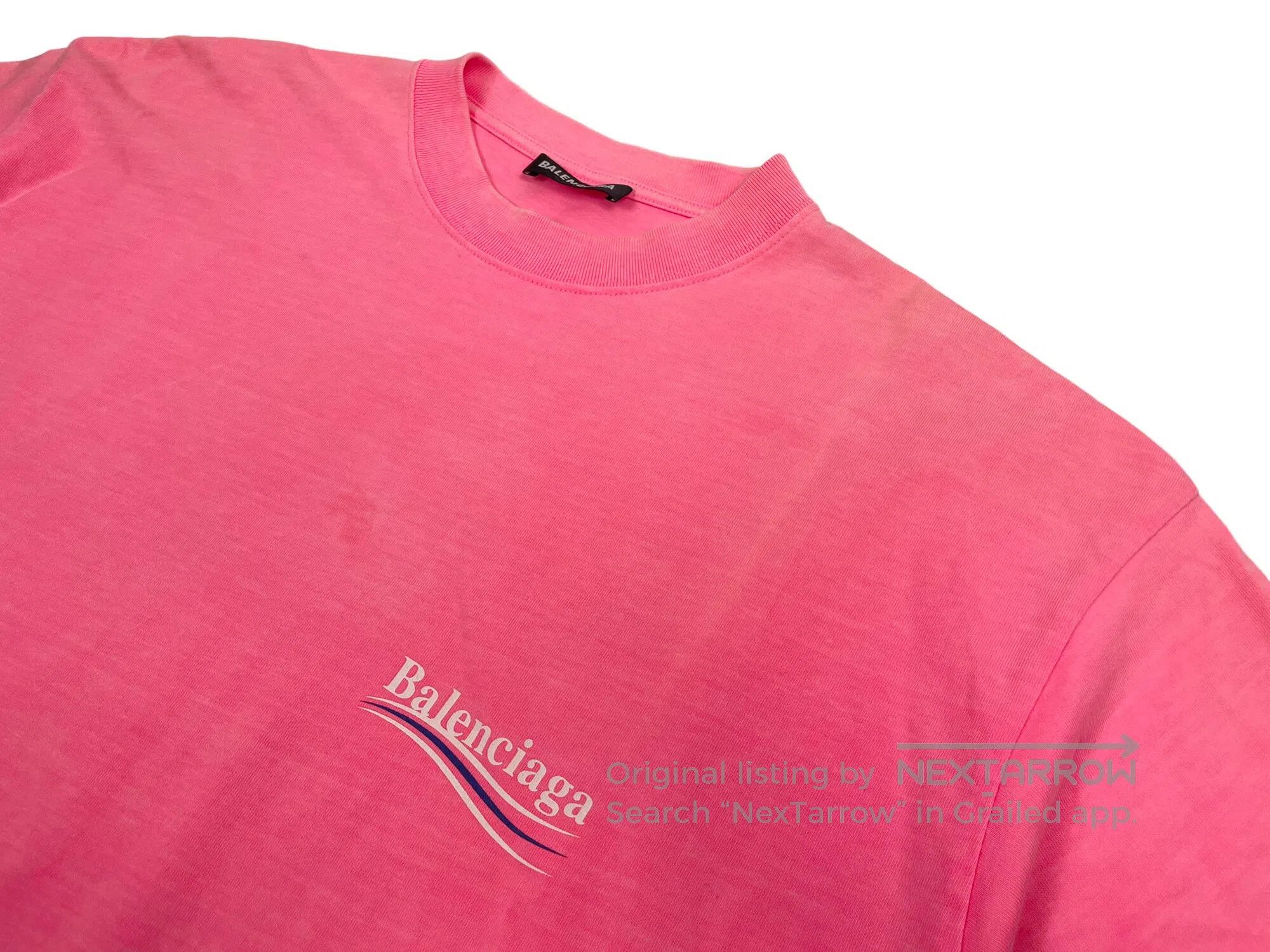 Balenciaga Balenciaga Pink Vintage Wave Coca-Cola Logo Short Sleeve Size US S / EU 44-46 / 1 - 3 Thumbnail