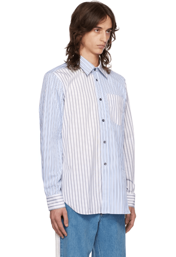 Wales Bonner BNWT AW24 WALES BONNER STRIPED SHIRTING MAJESTY SHIRT 46 Size US S / EU 44-46 / 1 - 11 Thumbnail