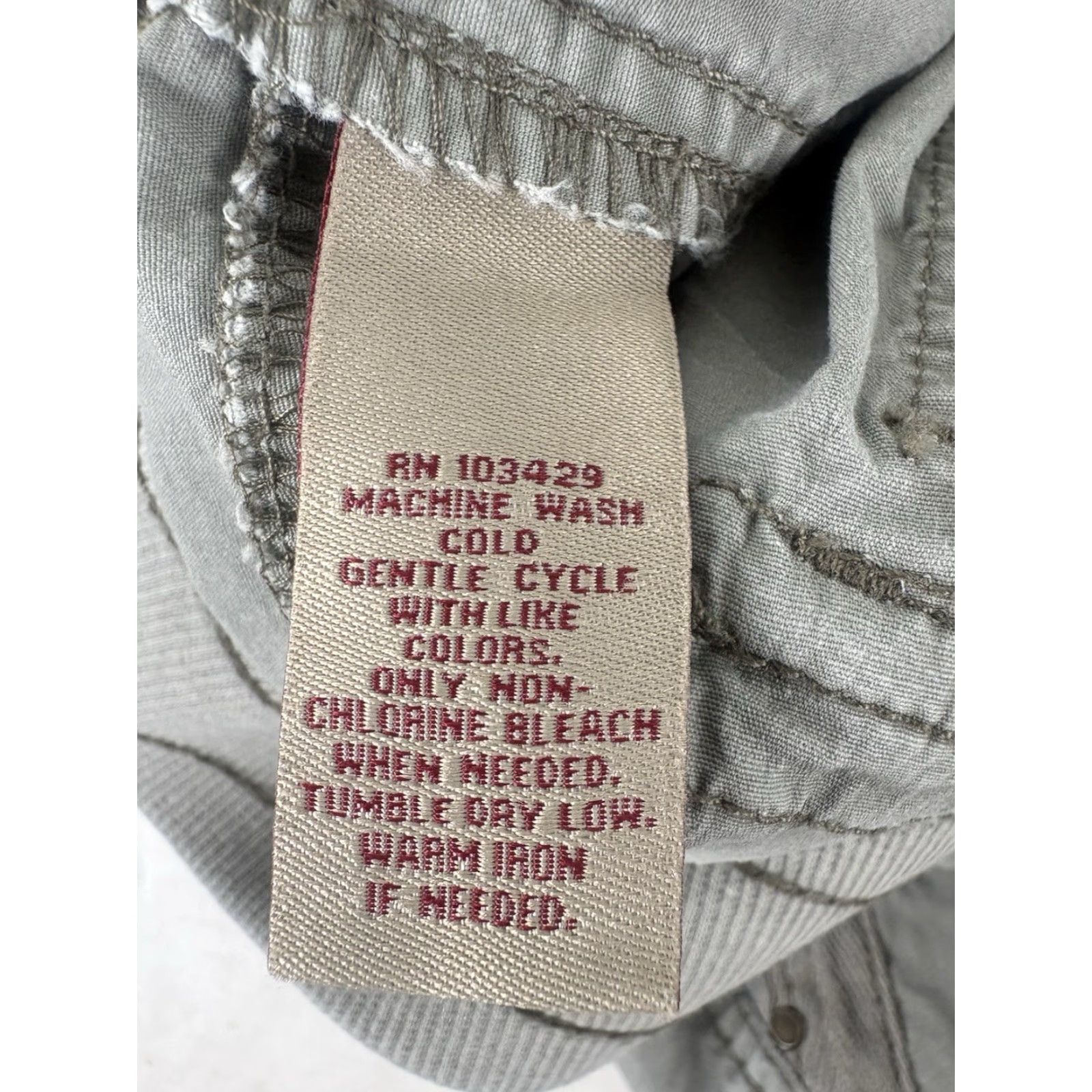 CO Khakis & Co Gray Drawstring Pull On Cuffed Pants Womens Size 14 Size 36" / US 14 / IT 50 - 8 Thumbnail