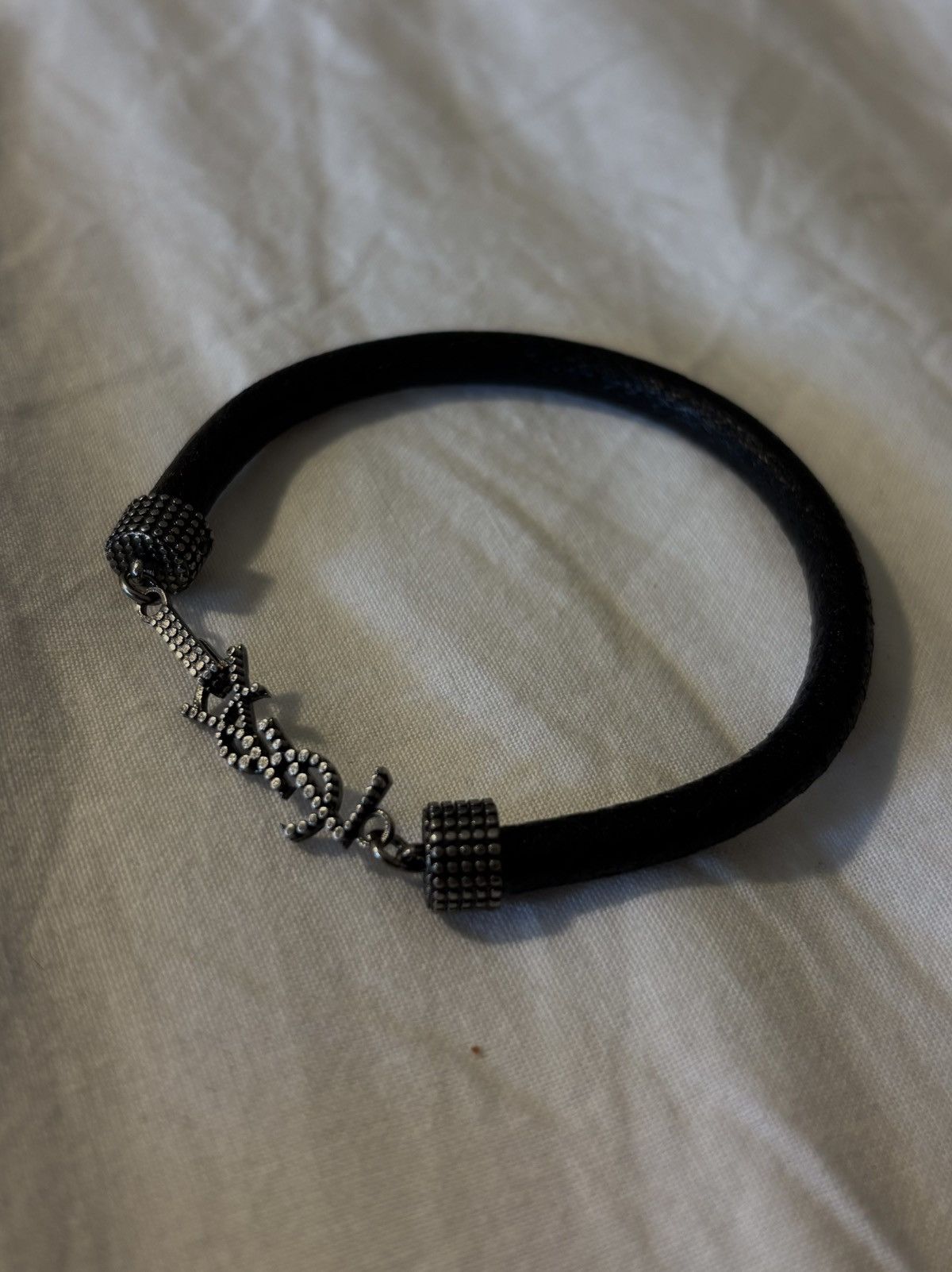 Saint Laurent Paris Black Saint Laurent bracelet Size ONE SIZE - 1 Thumbnail