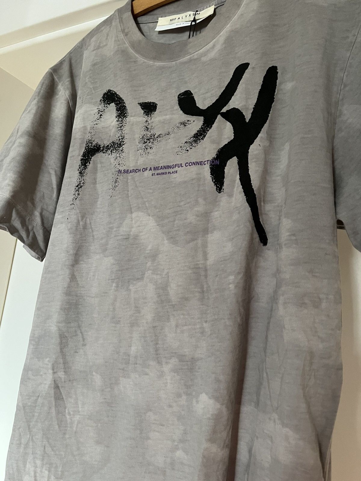 Alyx Alyx “in search of meaningful connection” distorted t shirt Size US M / EU 48-50 / 2 - 4 Thumbnail