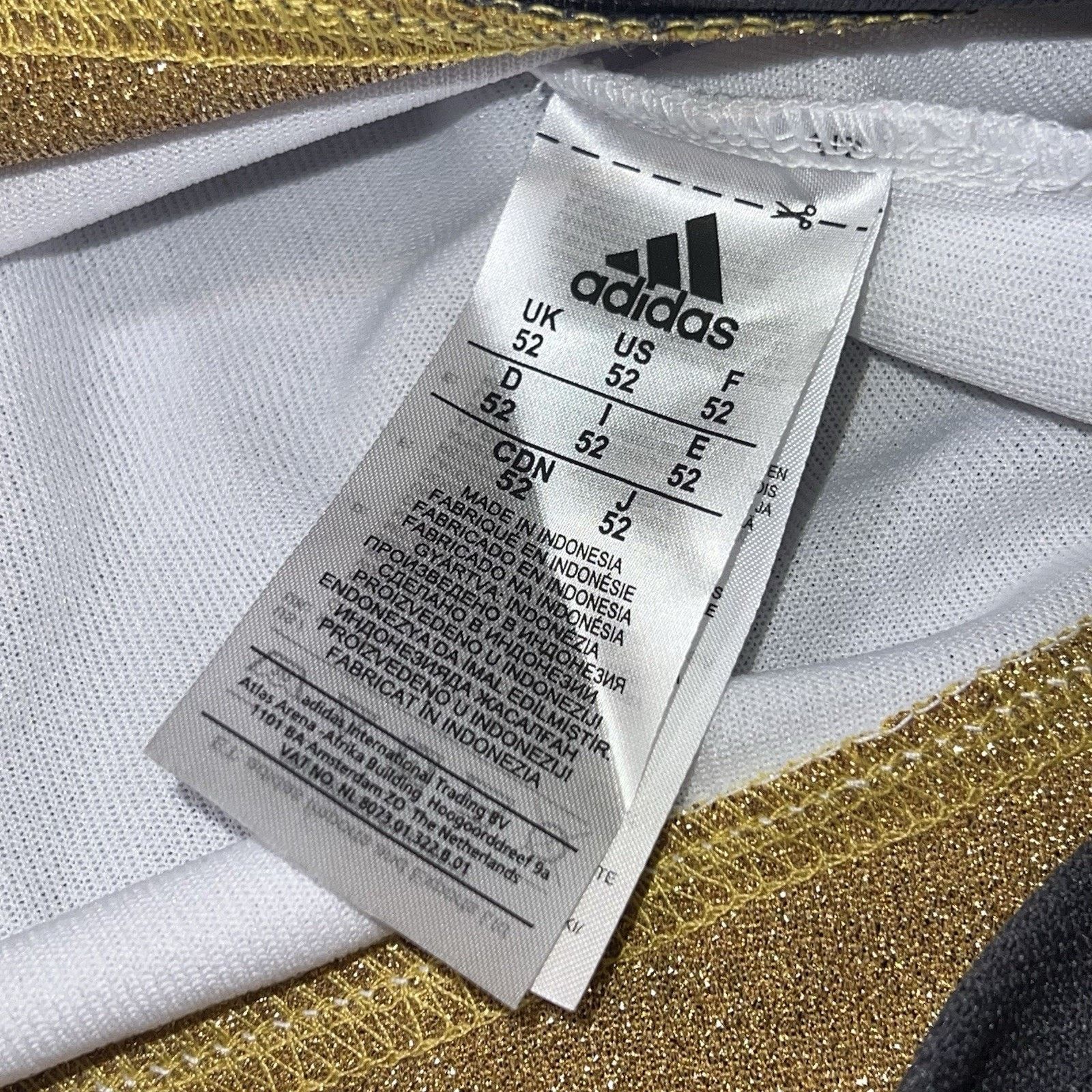 Adidas Adidas Men's 52 NHL Las Vegas Golden Knights Jersey CR4366 Size US XL / EU 56 / 4 - 13 Thumbnail