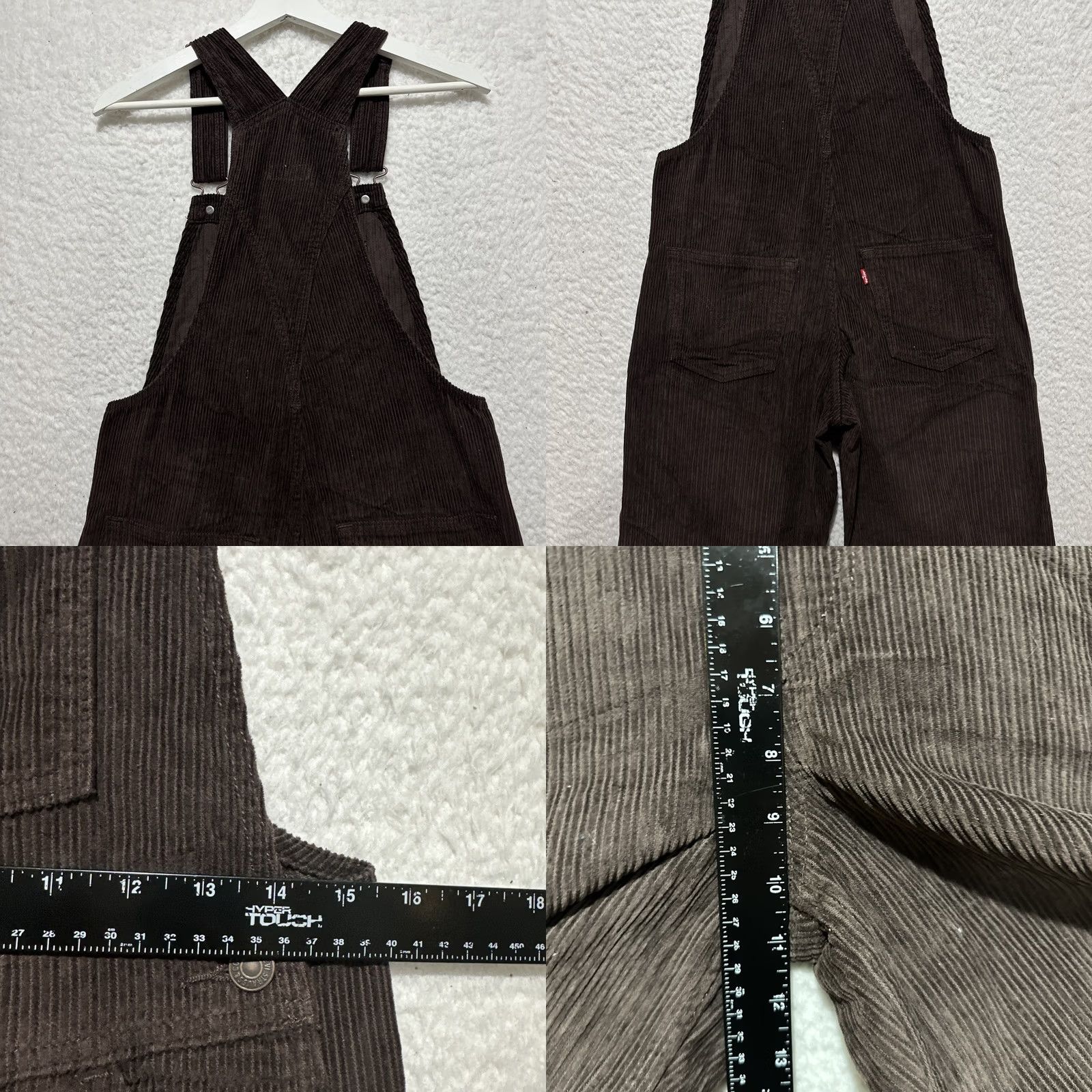 Levi's Levi's Premium Baggy Corduroy Women's Overalls XS Brown Red Tab Irregular Overall One-Piece Wide-Leg Category: Overalls Size 26" / US 2 / IT 38 - 8 Thumbnail